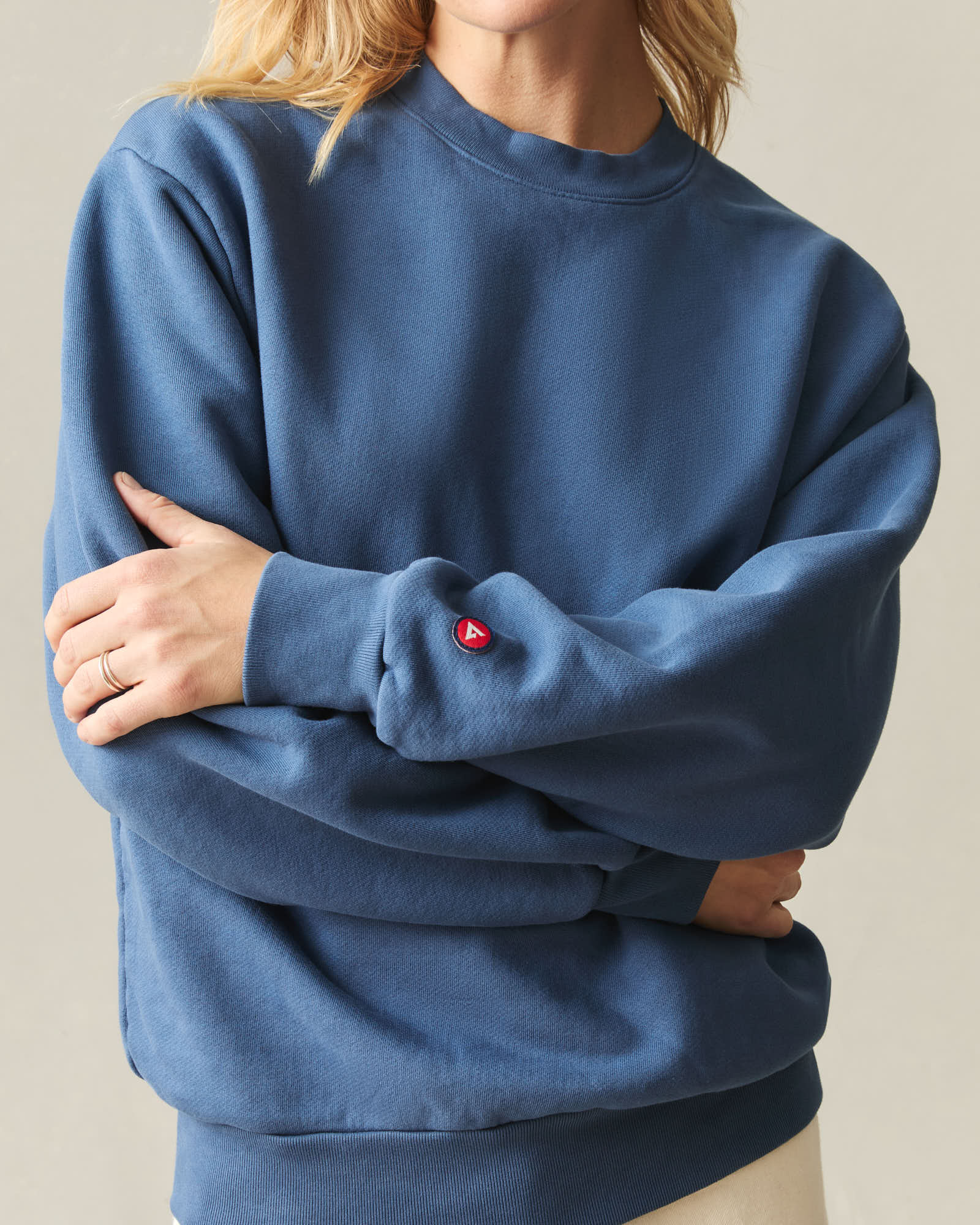 Unisex American Vintage Crew Sweatshirt - Reactive Ensign Blue - Image 6