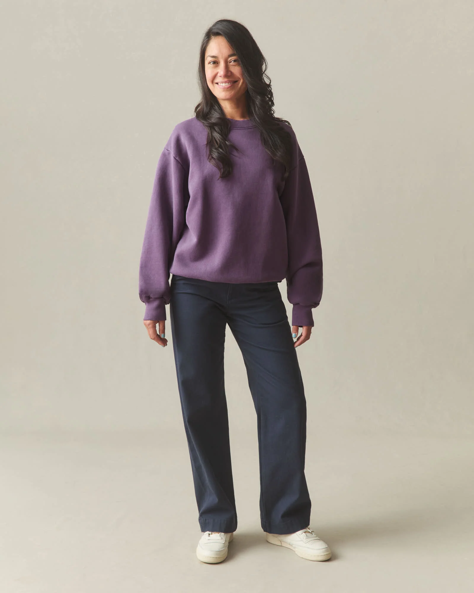 Unisex American Vintage Crew Sweatshirt - Shadow Purple - Image 6