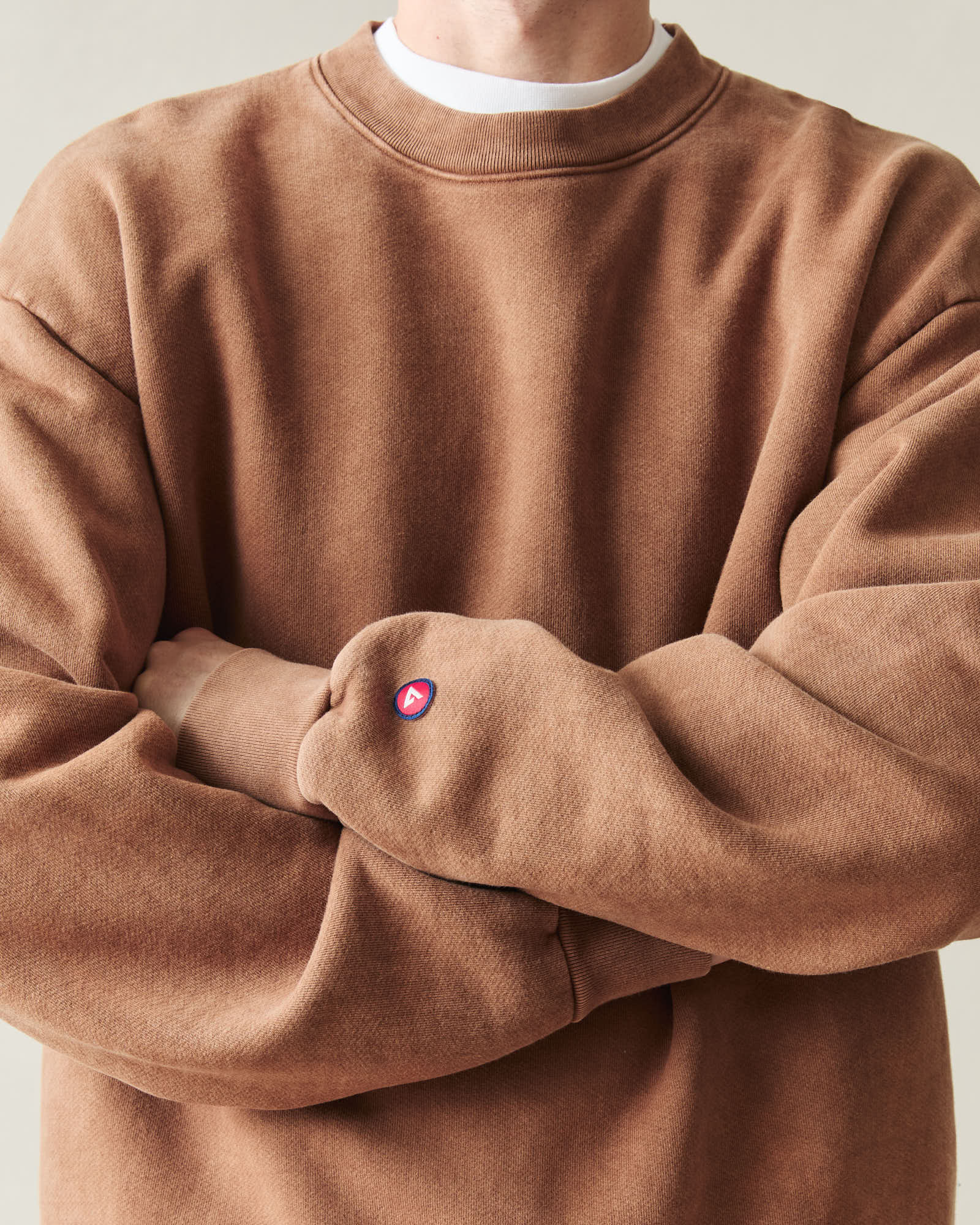 Men's American Vintage Crew Sweatshirt - Stone Wash Toffee - Image 4