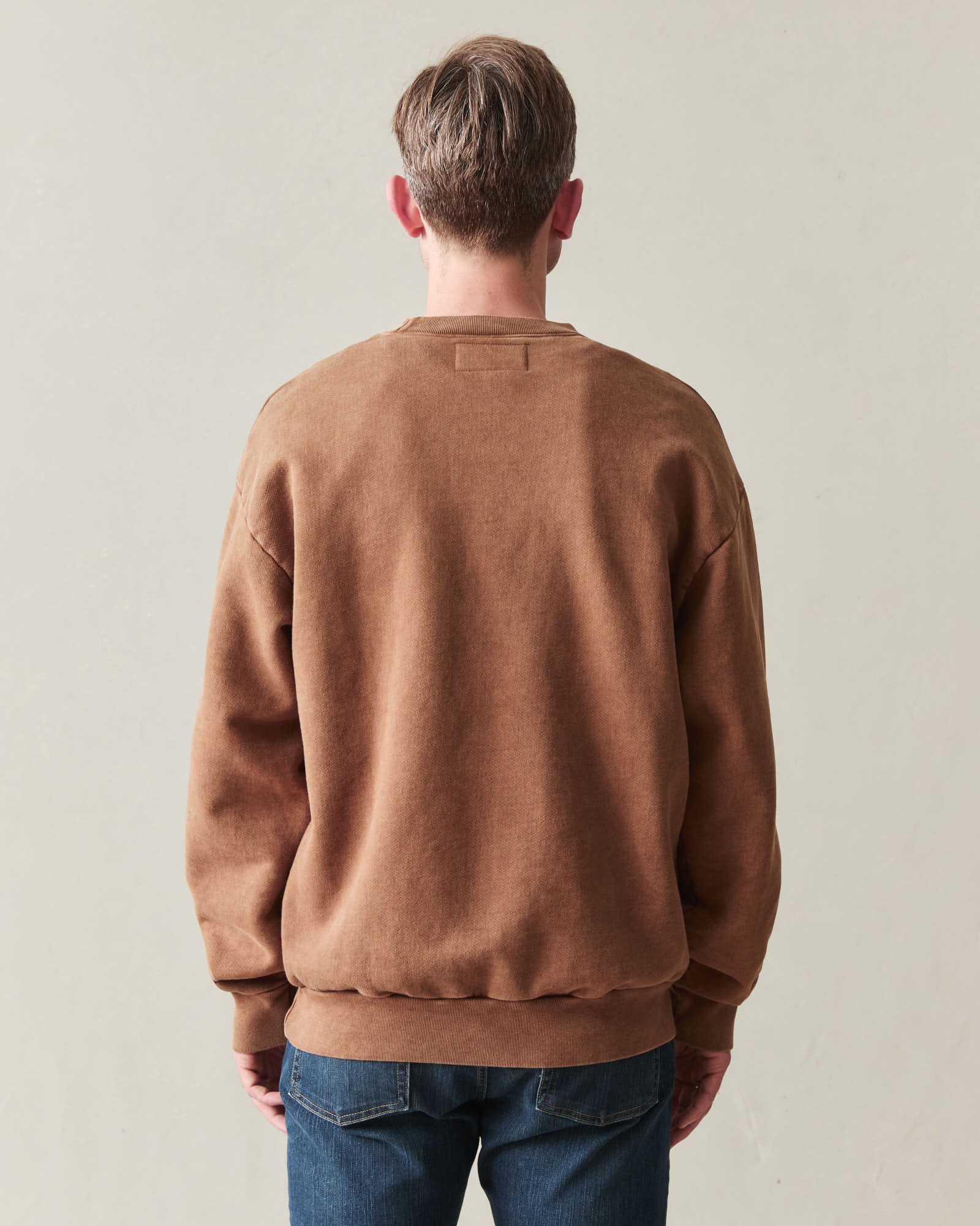 Men's American Vintage Crew Sweatshirt - Stone Wash Toffee - Image 5