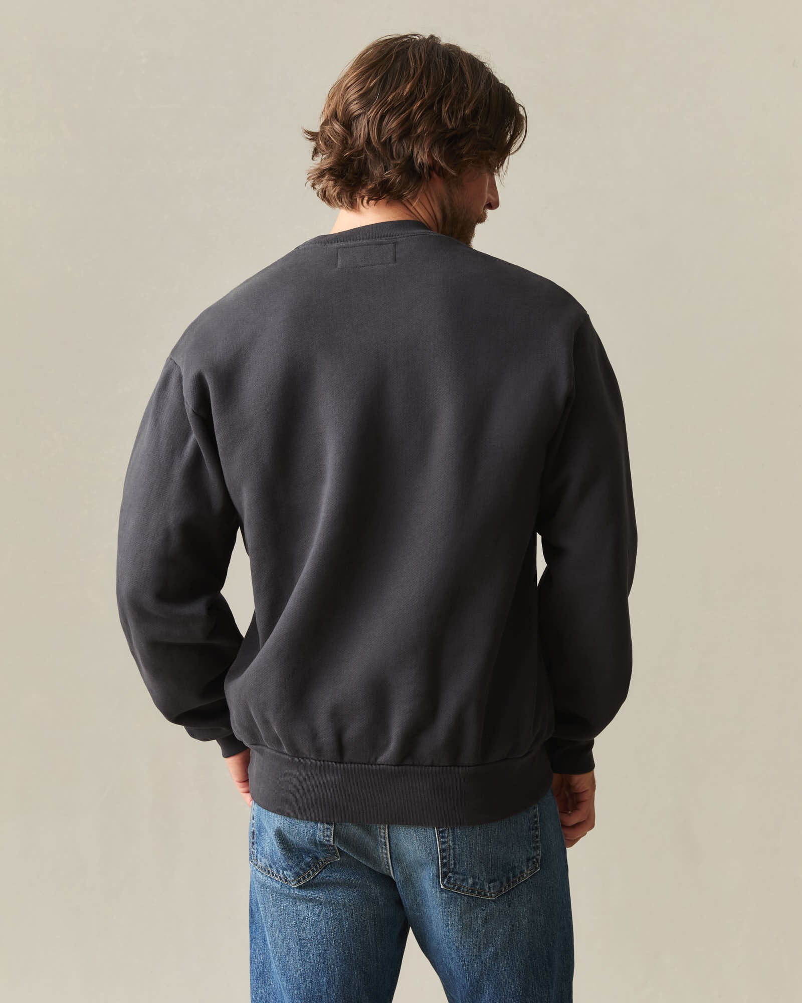 Unisex American Vintage Crew Sweatshirt - Washed Black - Image 5