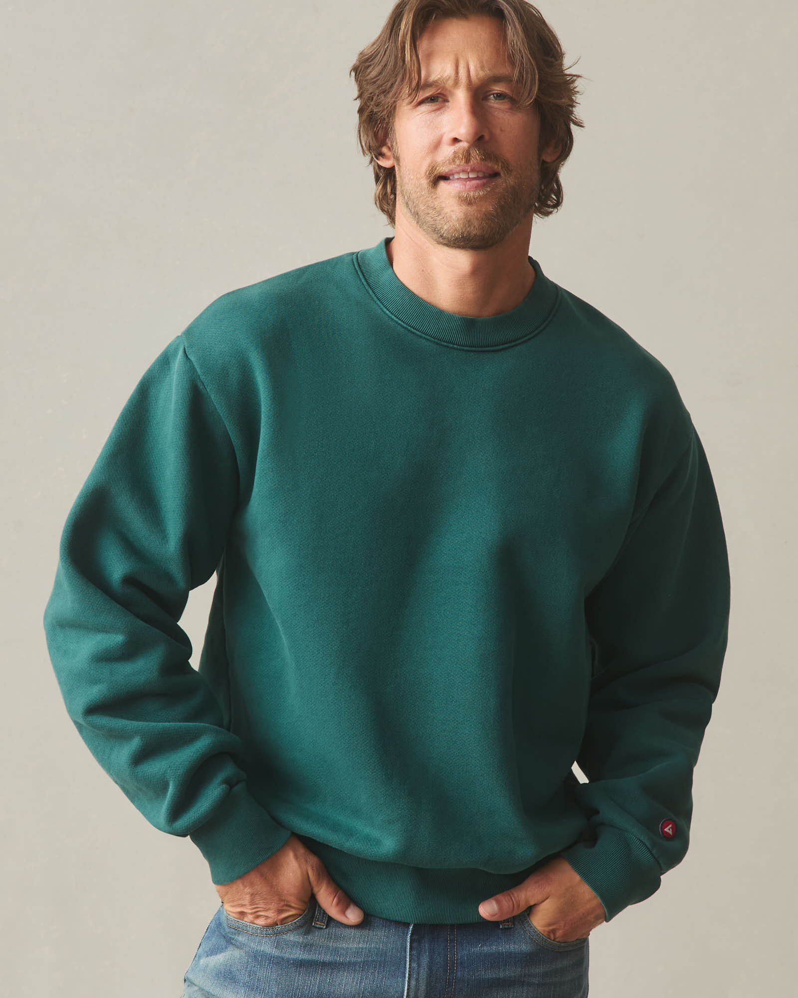 Unisex American Vintage Crew Sweatshirt - Washed Botanical Garden - Image 2