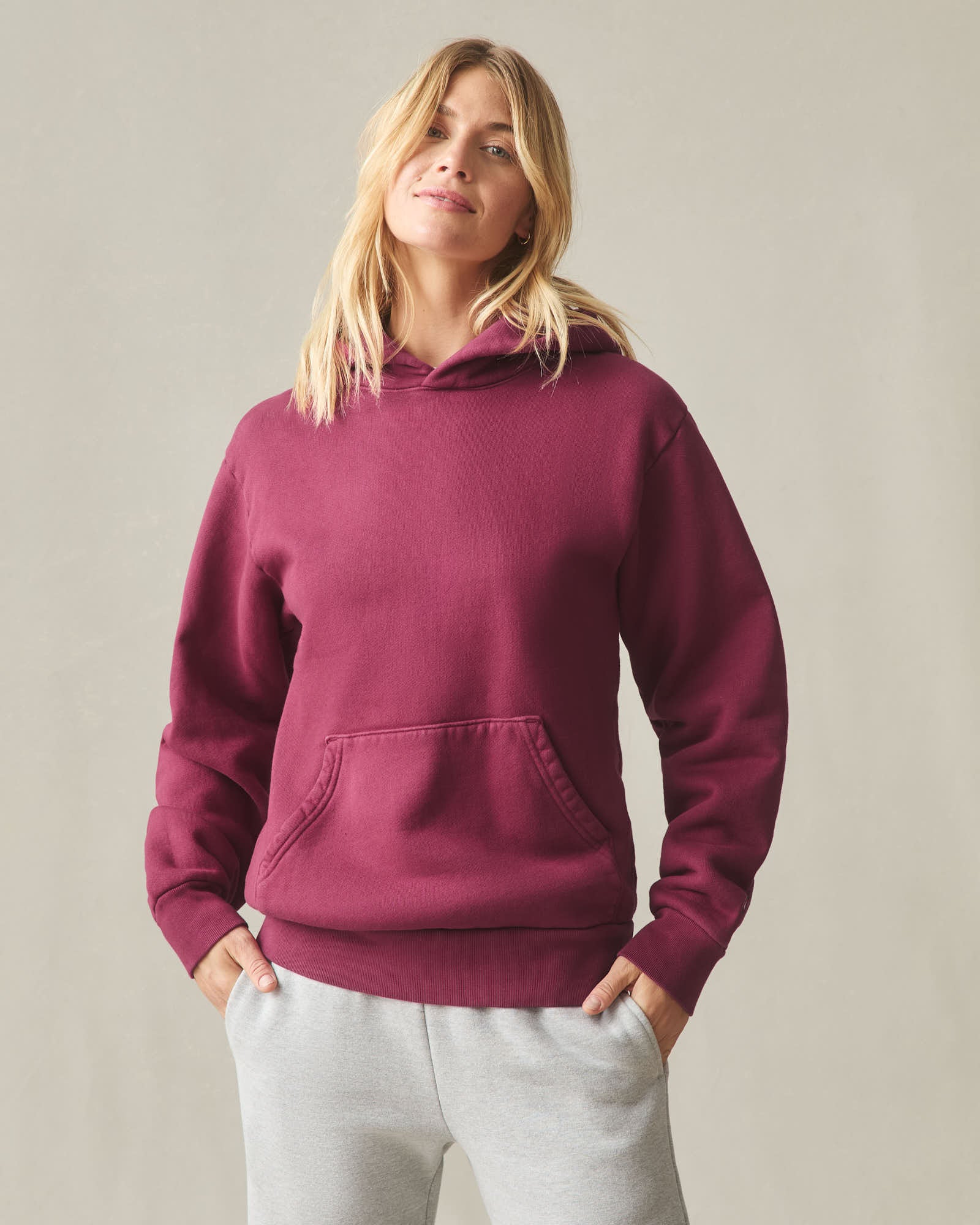 Unisex American Vintage Pullover - Beet Red - Image 3