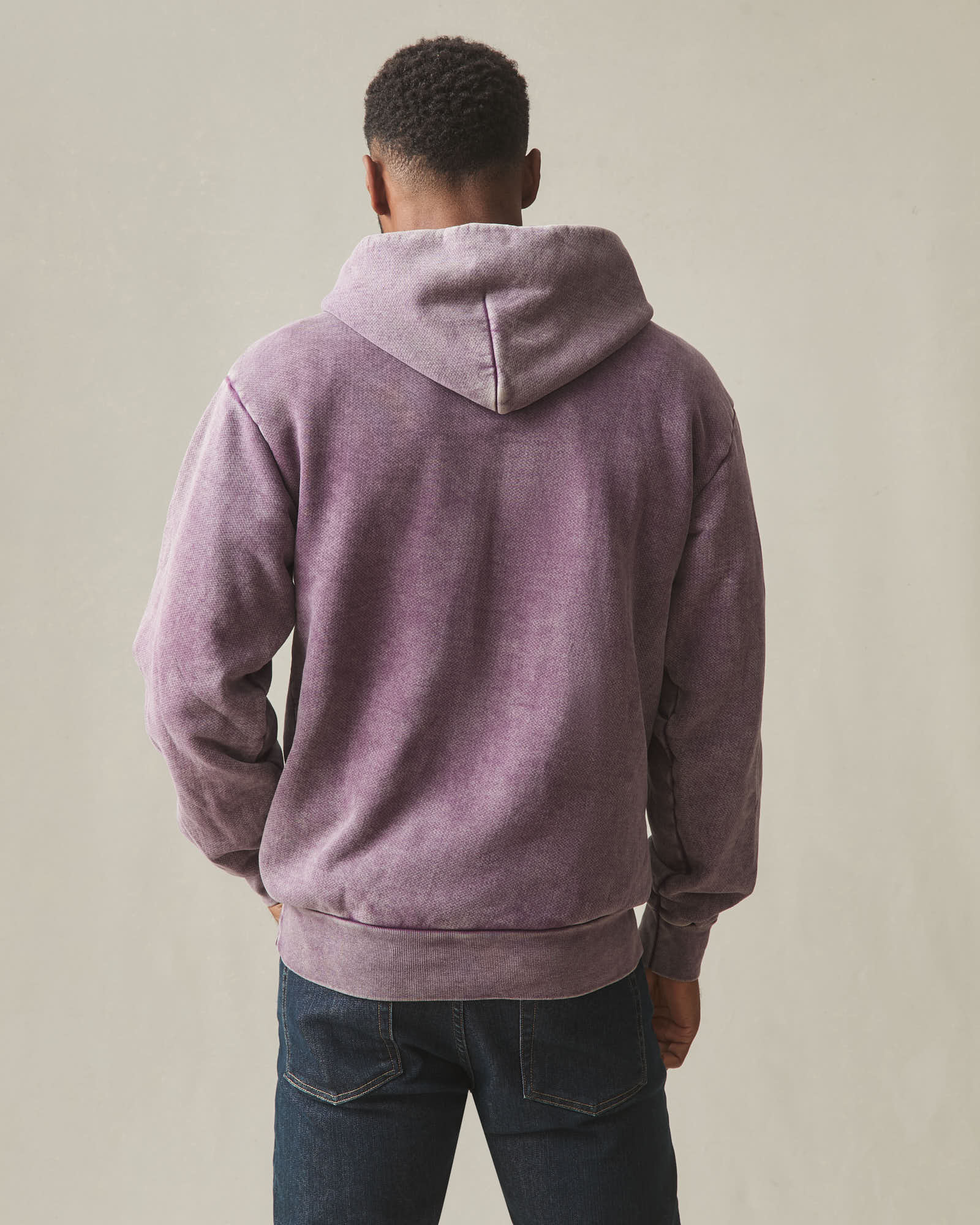 Unisex American Vintage Pullover - Mineral Wash Italian Plum - Image 5