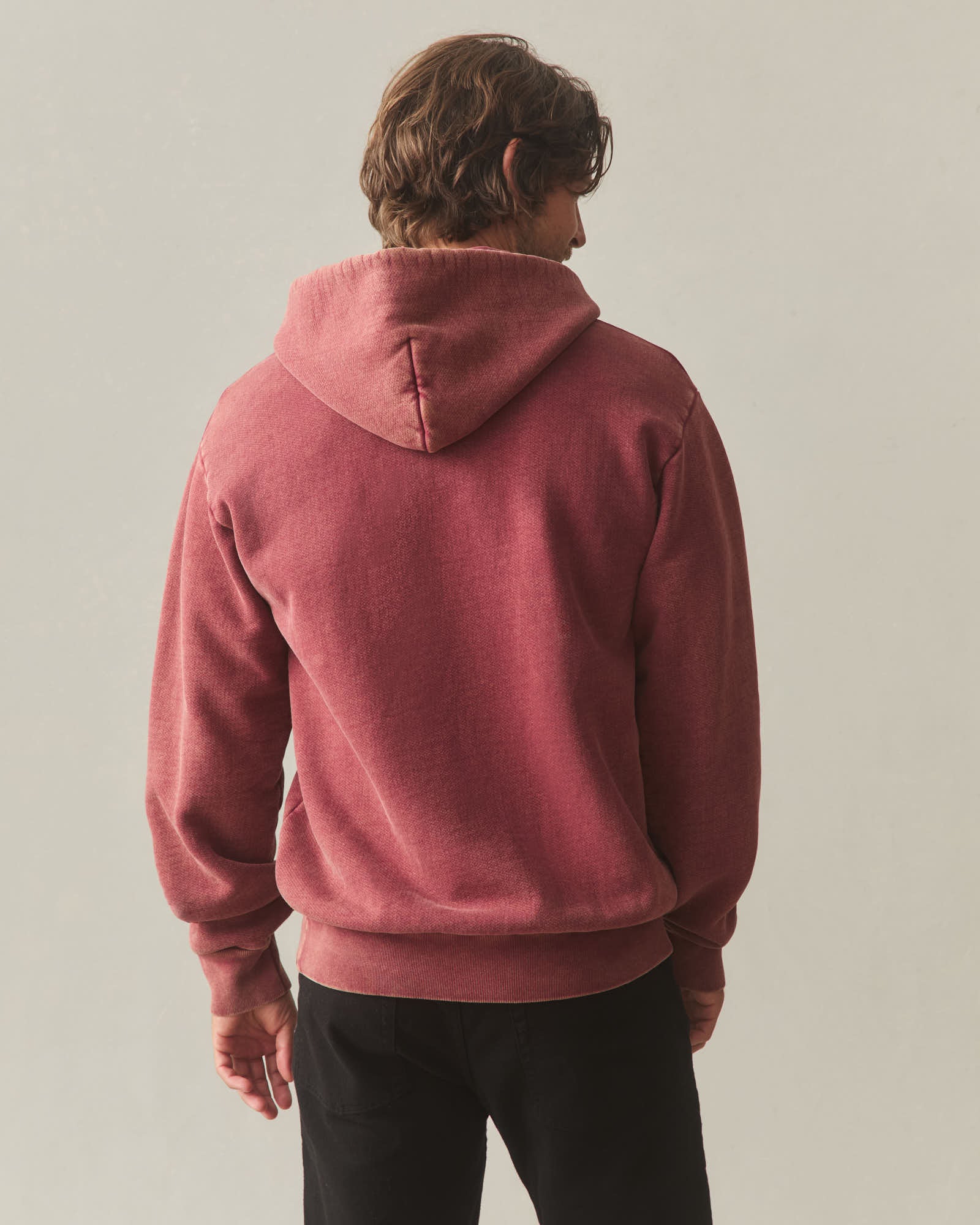Unisex American Vintage Pullover - Mineral Wash Pomegranate - Image 5