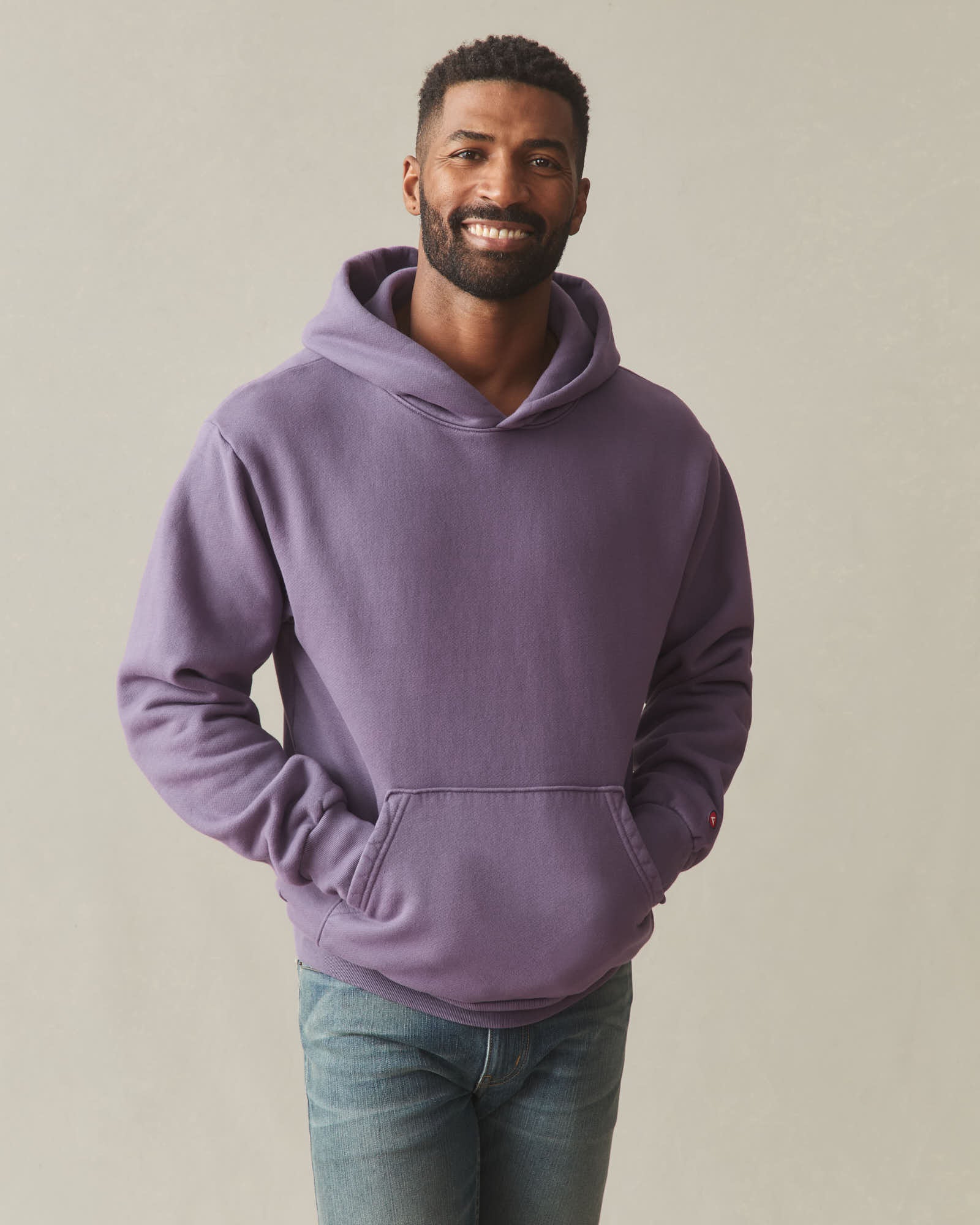 Unisex American Vintage Pullover - Washed Navy Cosmos - Image 2