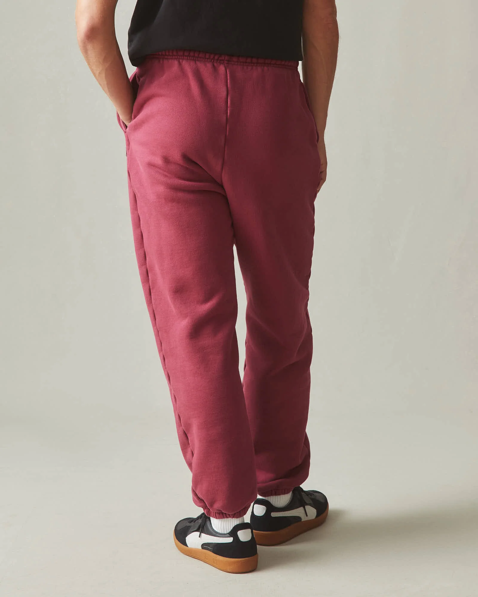 Unisex American Vintage Sweatpant - Tibetan Red - Image 5