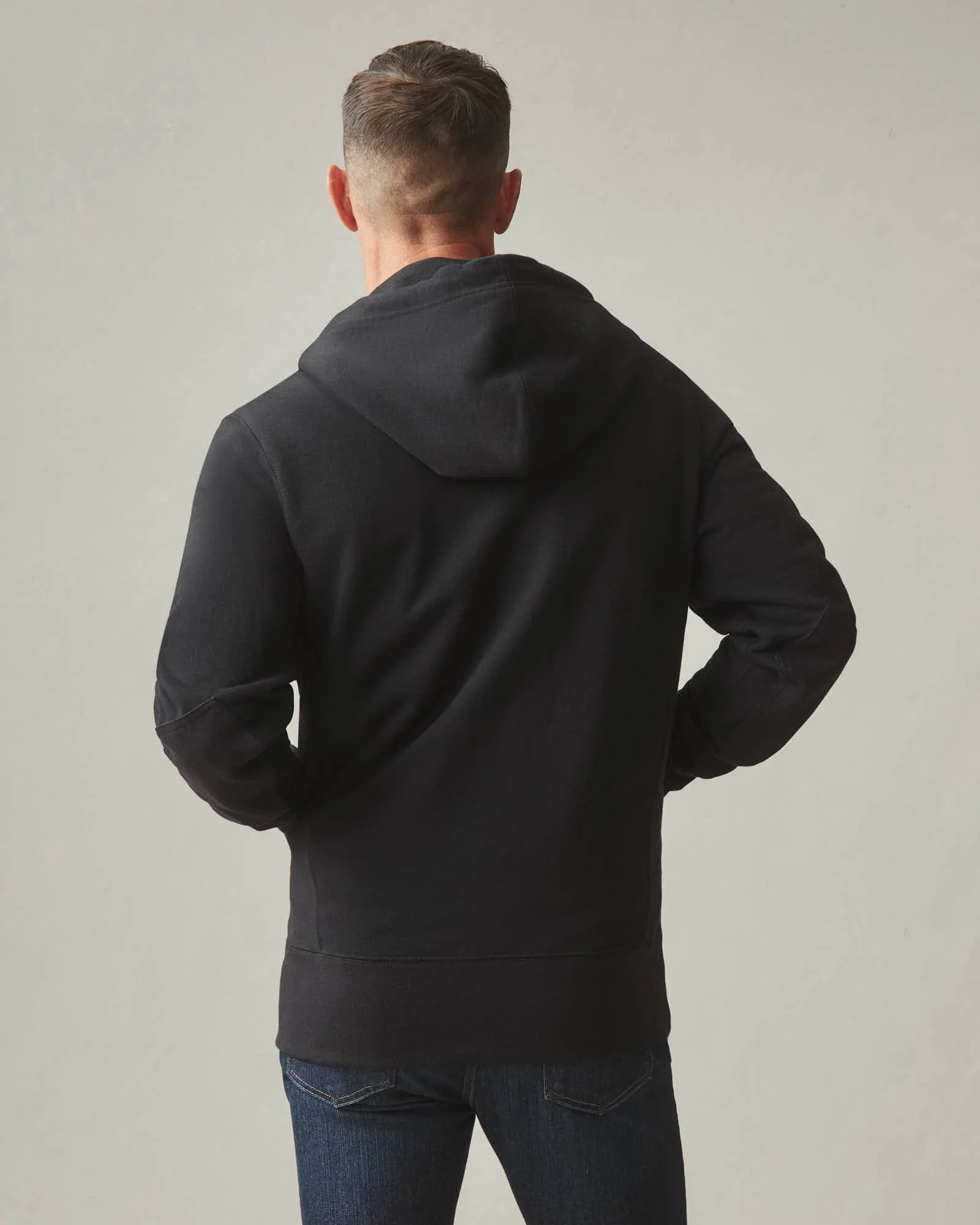 Men's Classic Full Zip - Black - Image 4