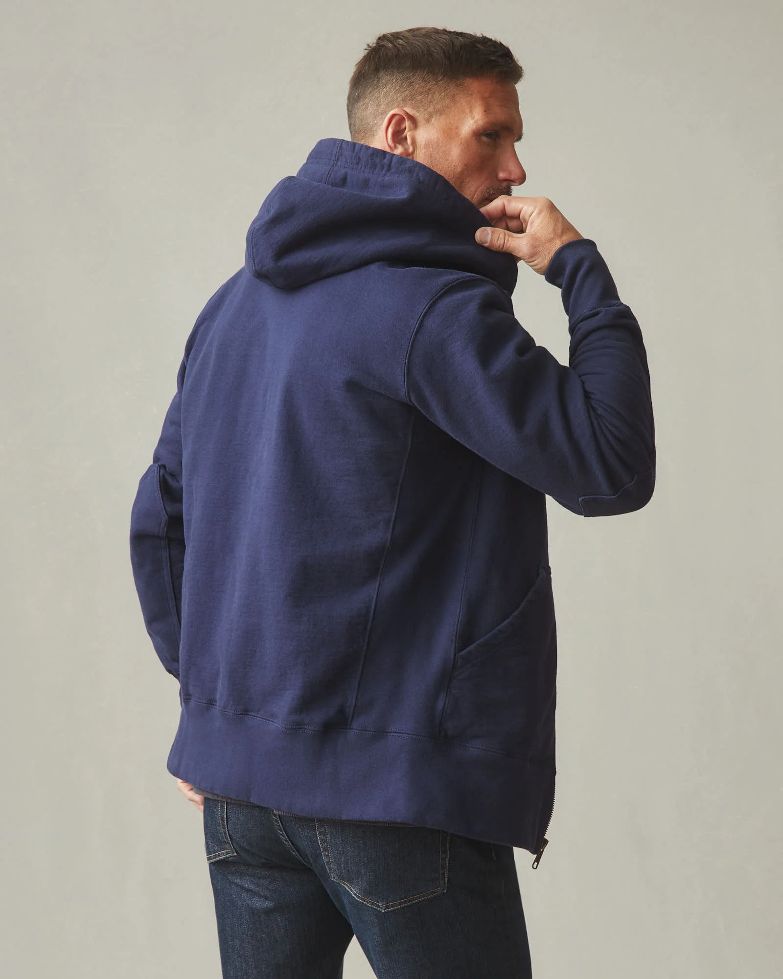 Men's Classic Full Zip - True Navy - Image 5