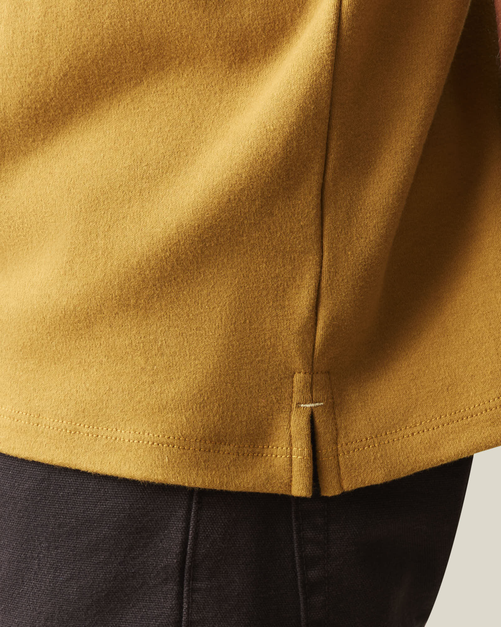 Men's Brushed Crew Tee - Tapenade Solid - Image 6