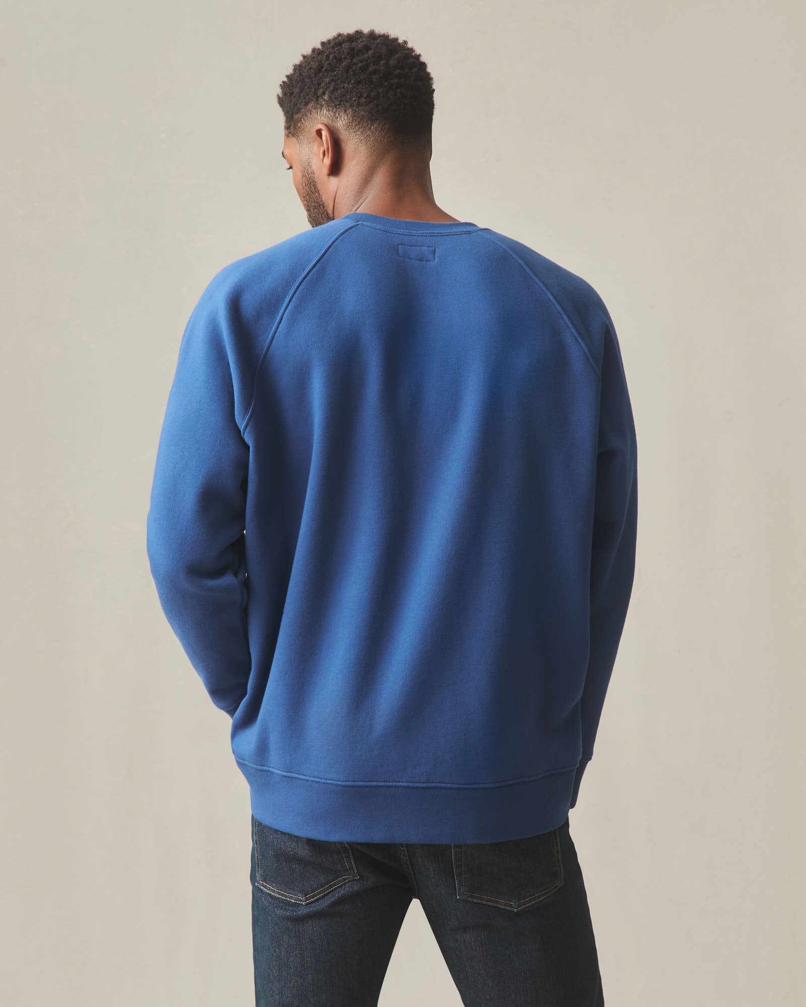Men's Midweight Crewneck - Navy Peony - Image 6