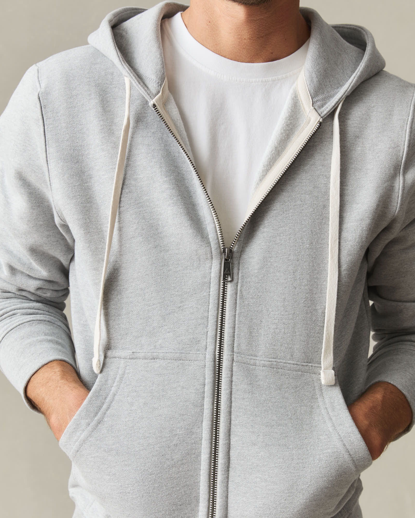Men's Midweight Full Zip - Athletic Heather - Image 5