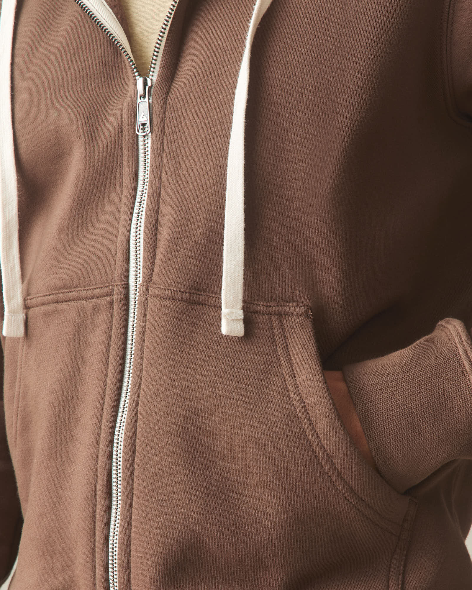 Men's Midweight Full Zip - Chestnut - Image 6