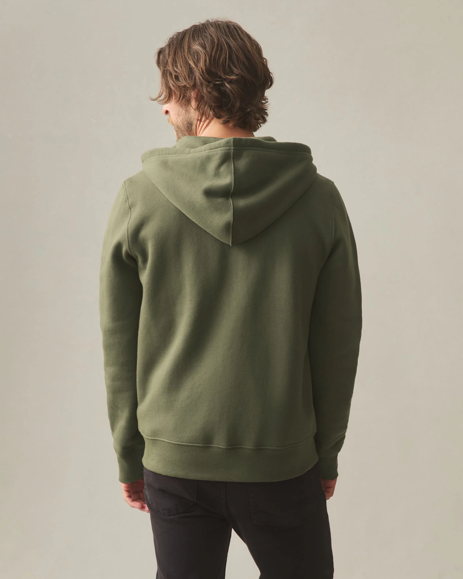 Men's Midweight Full Zip - Loden - Image 4