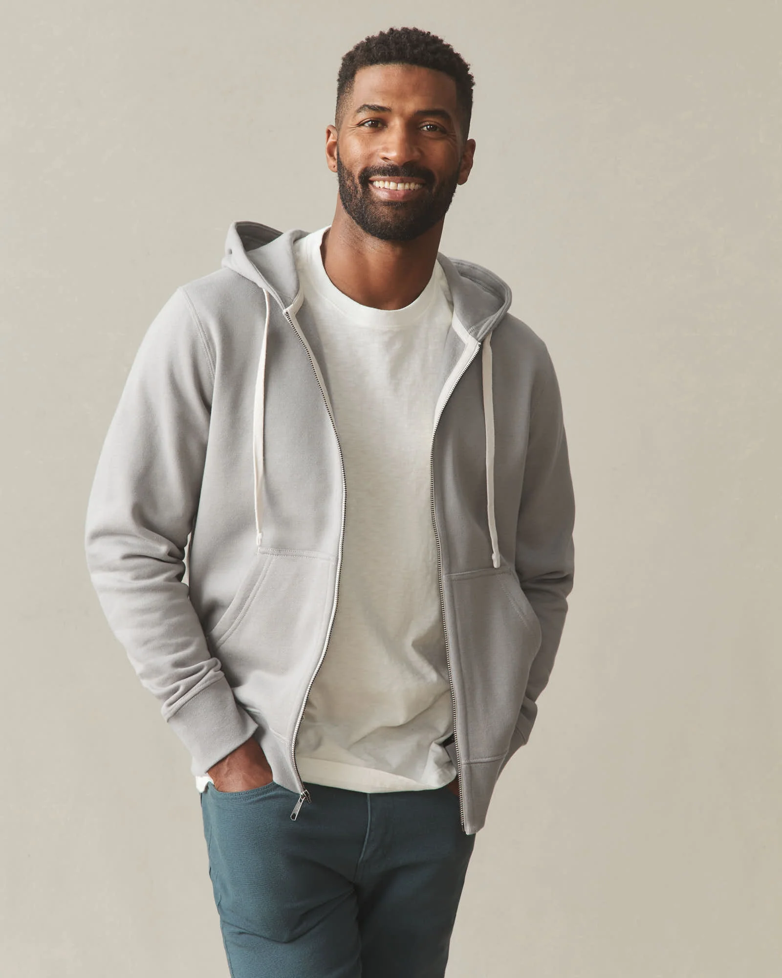 Men's Midweight Full Zip - Sharkskin - Image 2
