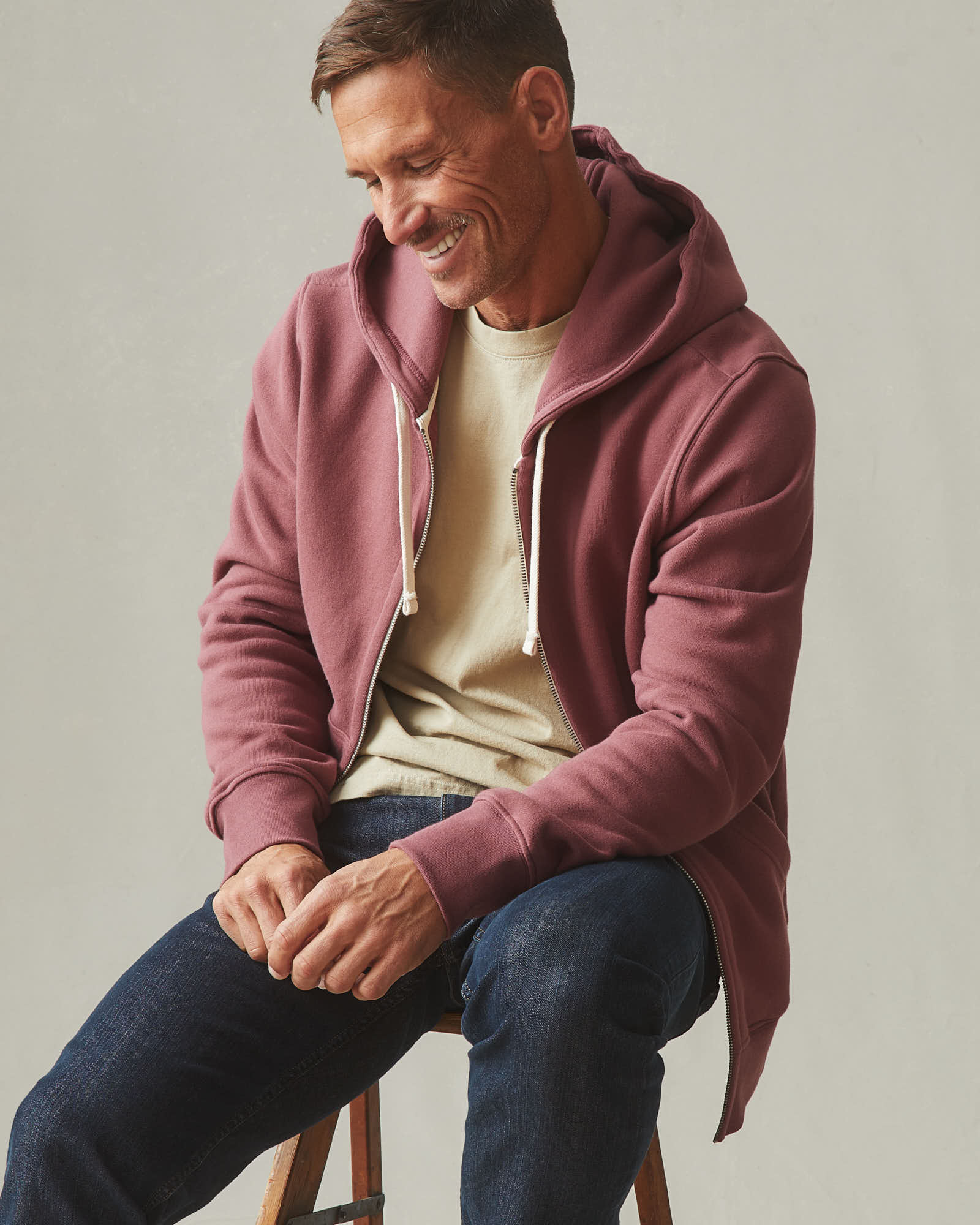 Men's Midweight Full Zip - Wild Ginger - Image 6