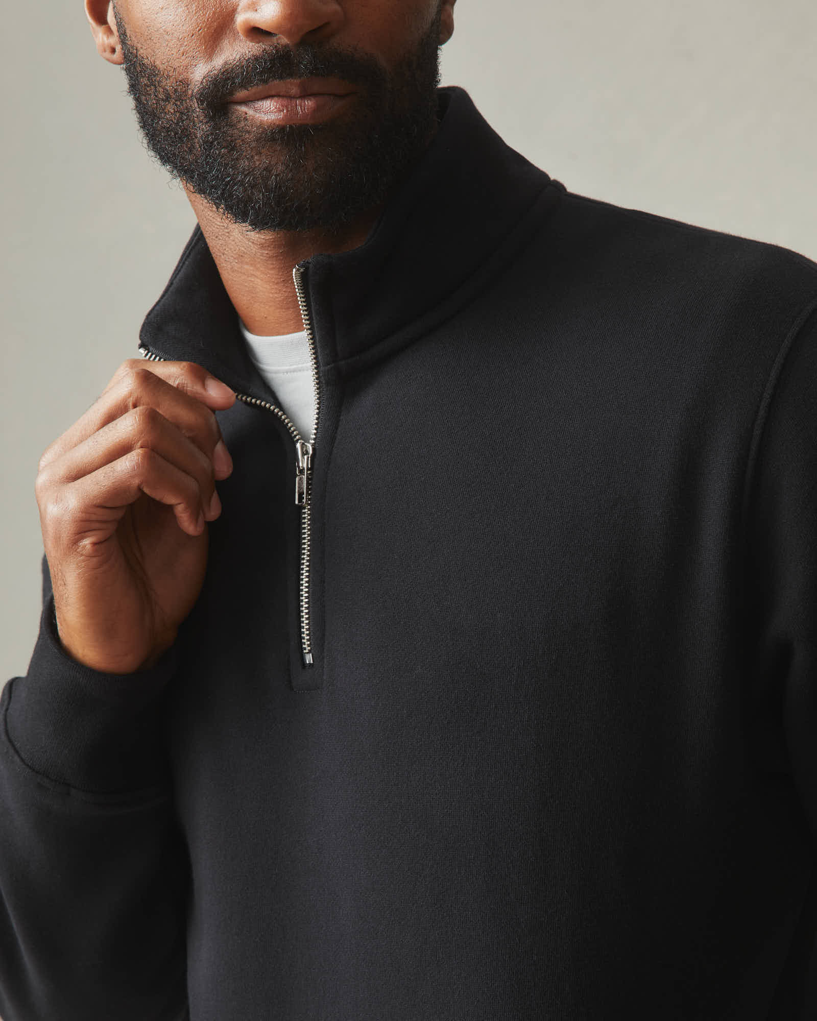 Men's Carolina Quarter Zip - Black - Image 2