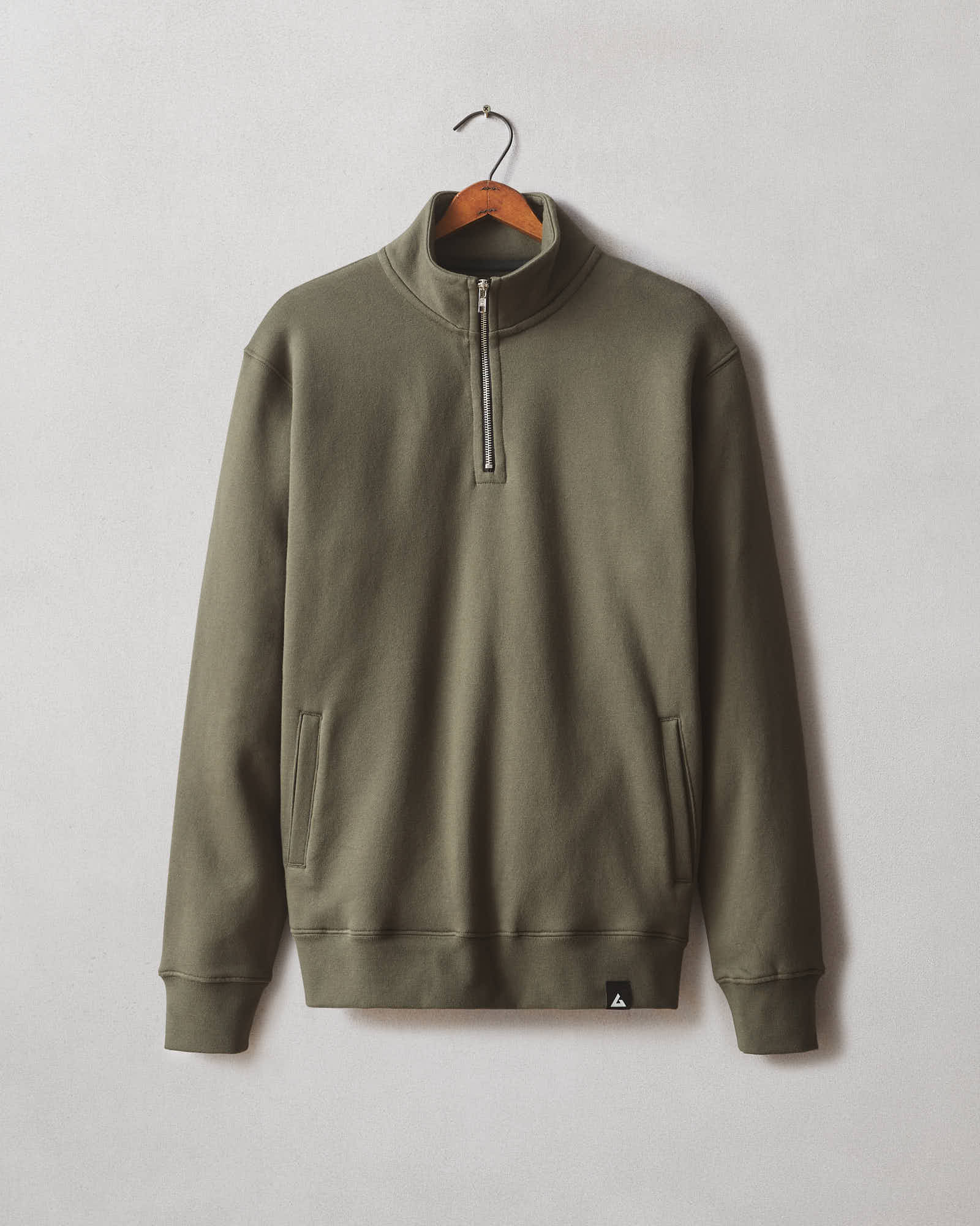 Men's Carolina Quarter Zip - Deep Olive - Image 7