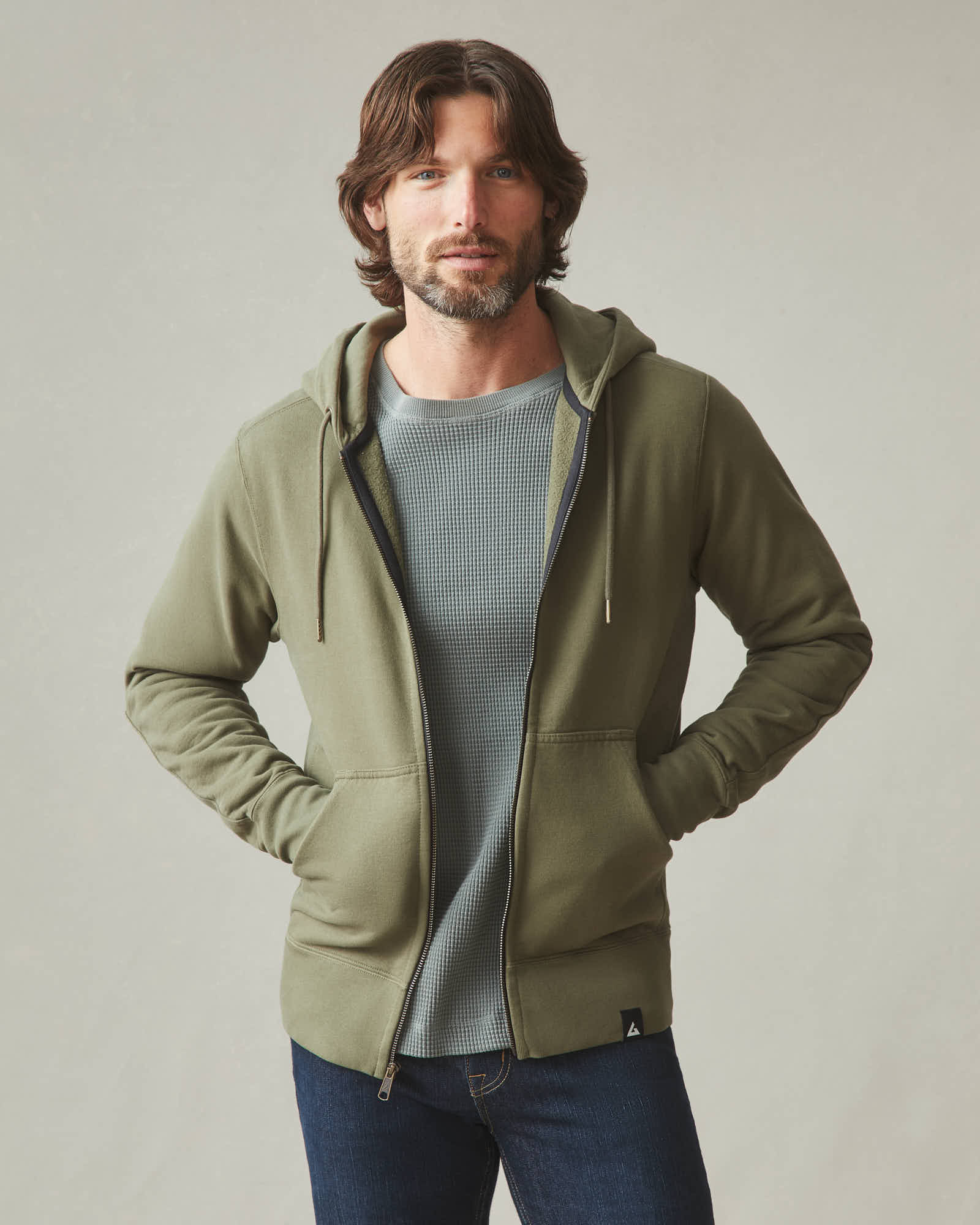 Men's Classic Full Zip - Artichoke - Image 2