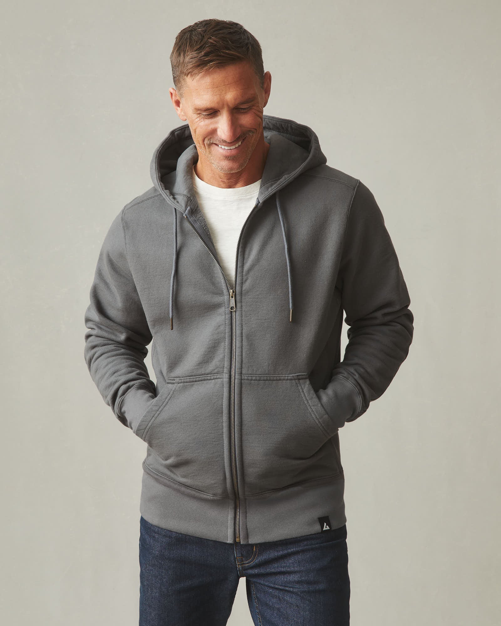 Men's Classic Full Zip - Dark Charcoal - Image 6