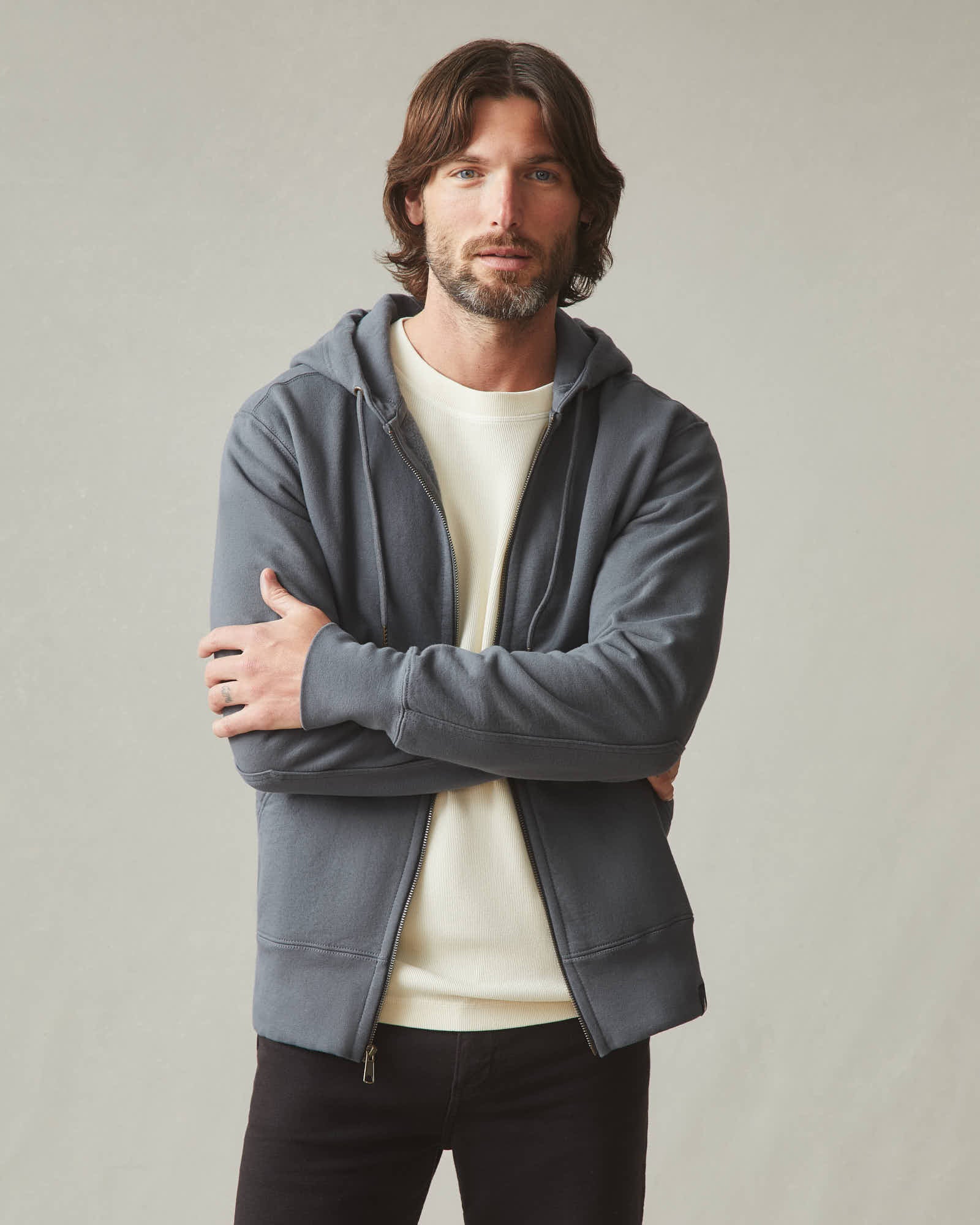 Men's Classic Full Zip - Iron - Image 4