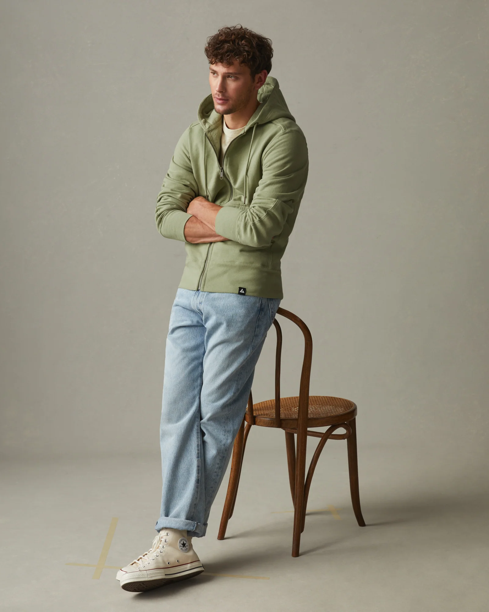 Men's Classic Full Zip - Pale Sage - Image 5