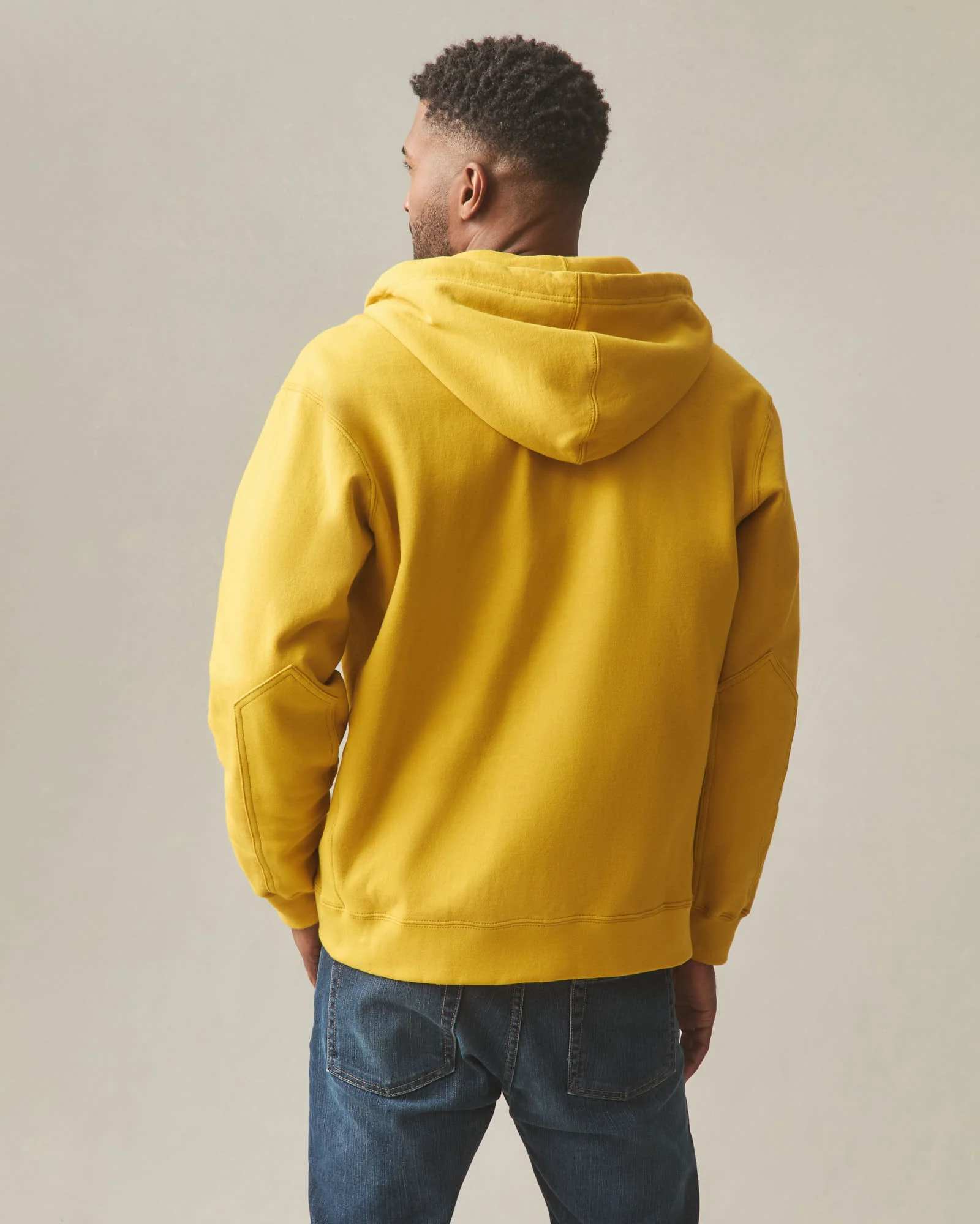 Men's Relaxed Classic Full Zip - Nugget Gold - Image 4