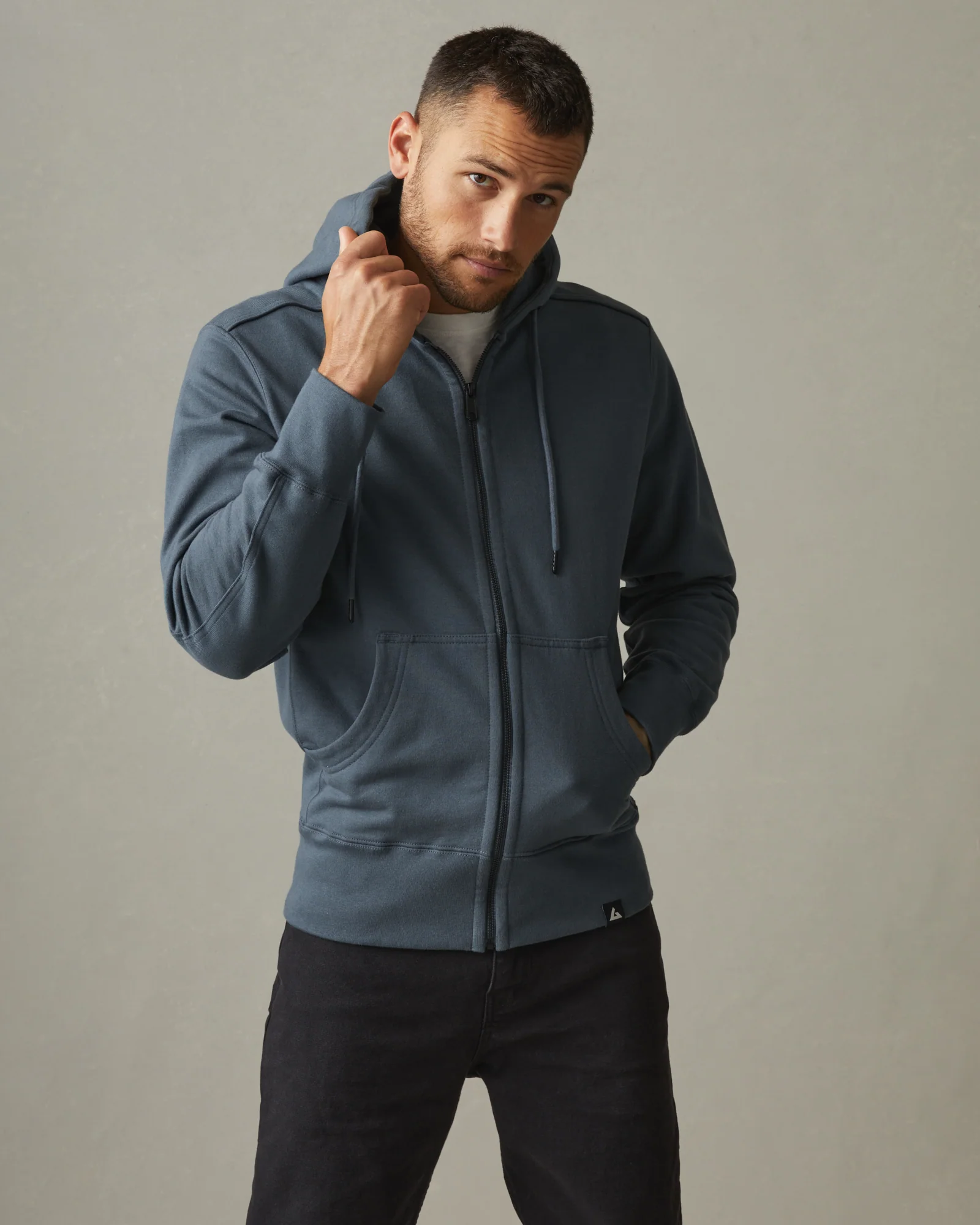 Men's Classic Full Zip - Vintage Indigo - Image 2