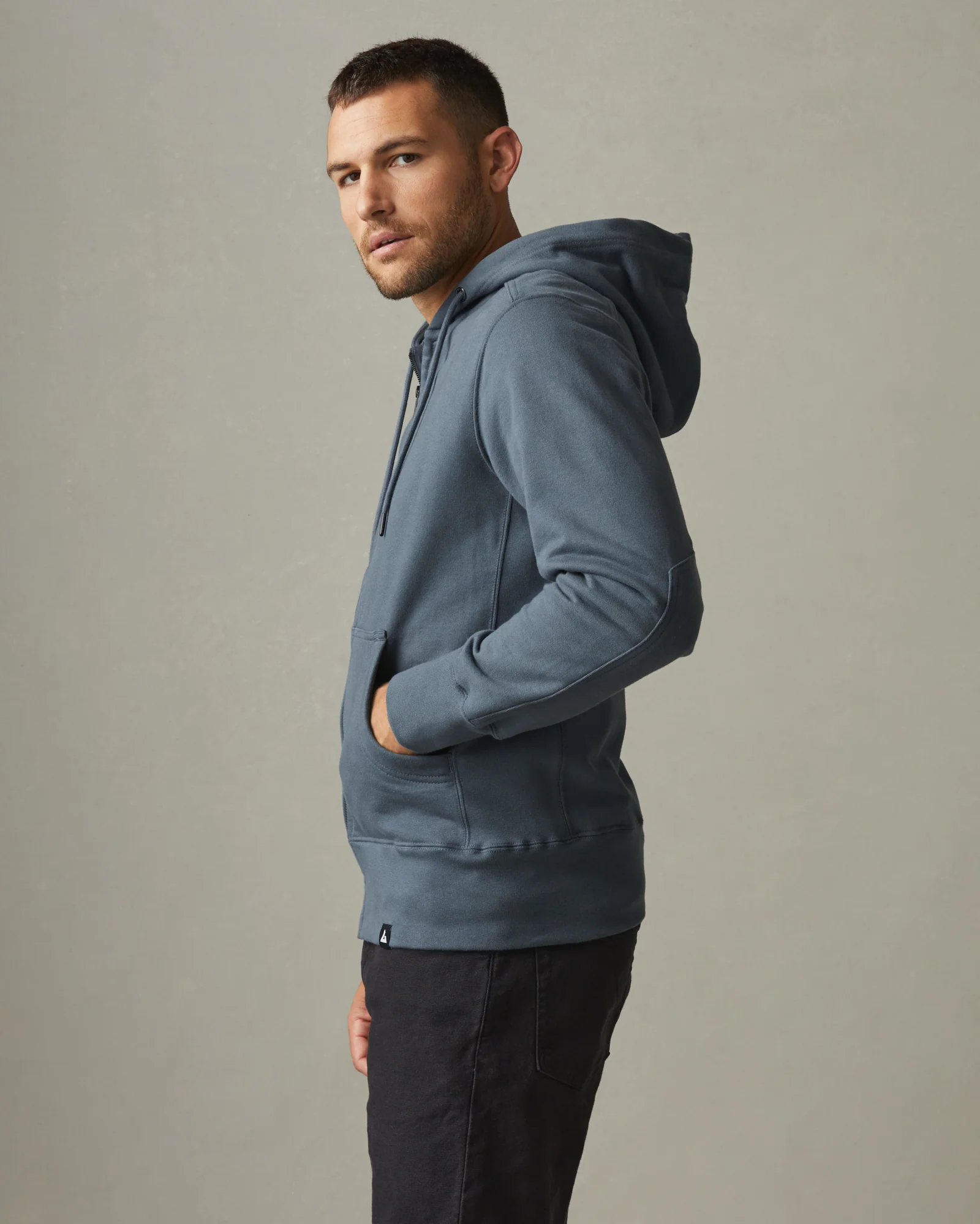 Men's Classic Full Zip - Vintage Indigo - Image 3