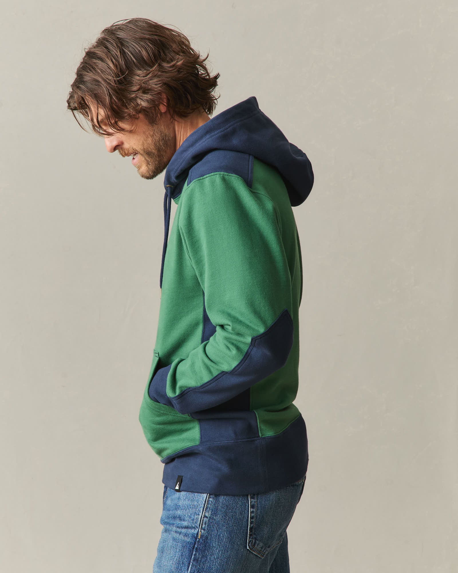 Men's Classic Pullover Vault - Hunter Green Oxford Blue - Image 4