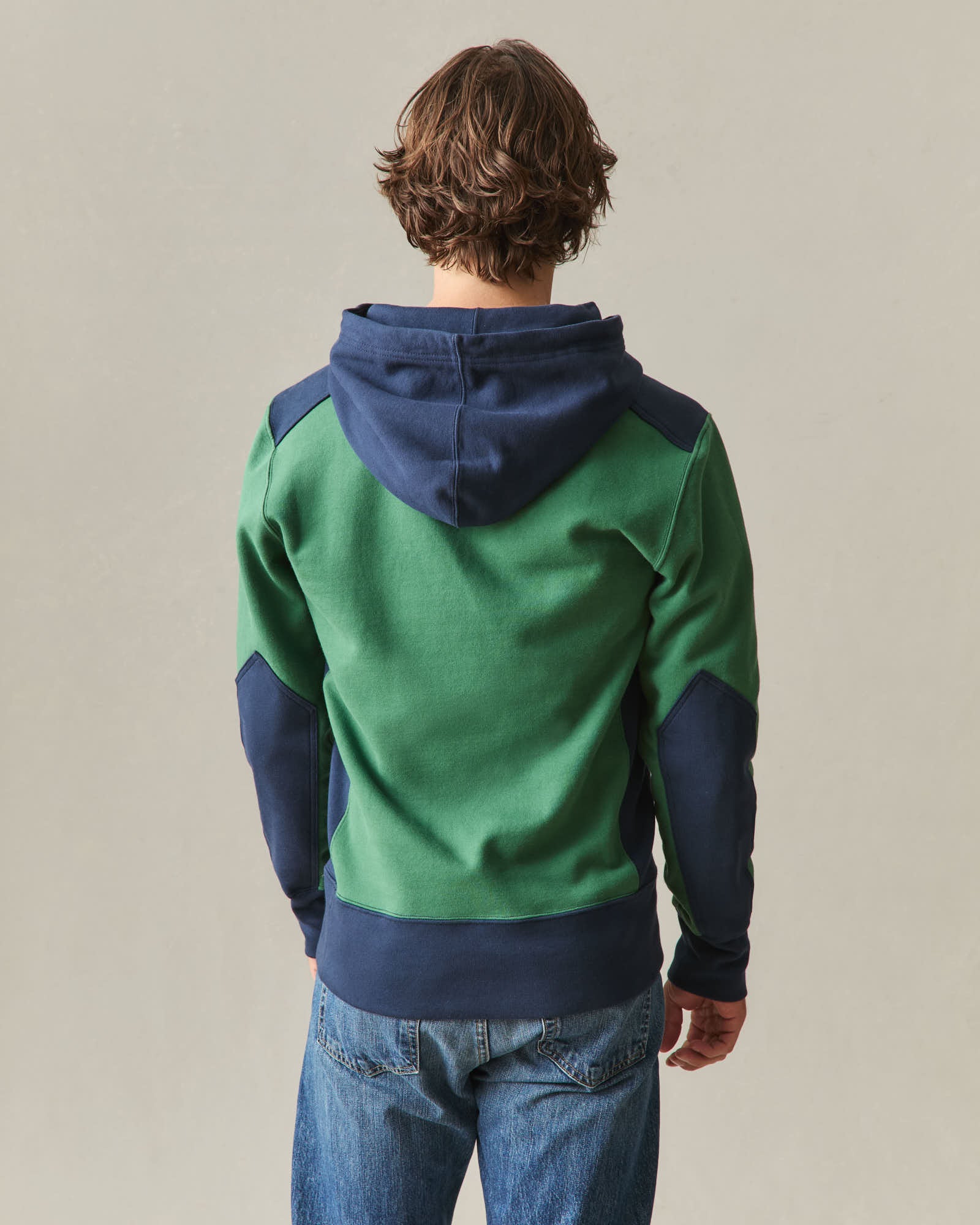 Men's Classic Pullover Vault - Hunter Green Oxford Blue - Image 5