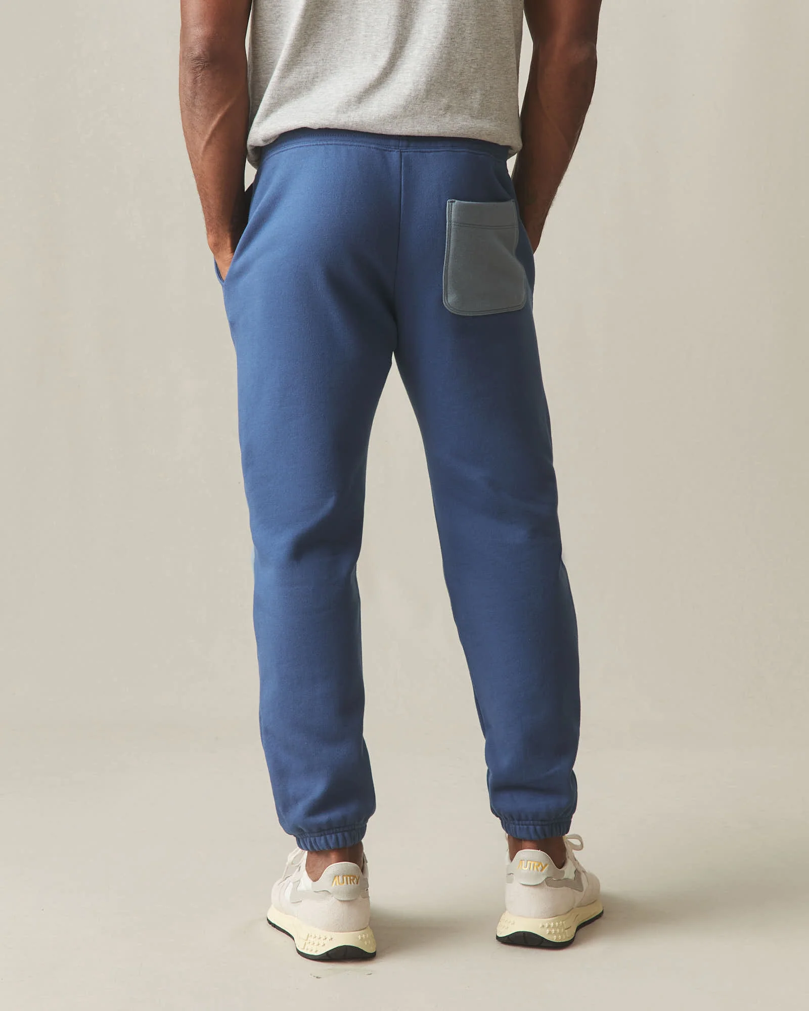 Men's Patch Classic Sweatpant - Marine Navy Stormy Weather - Image 4