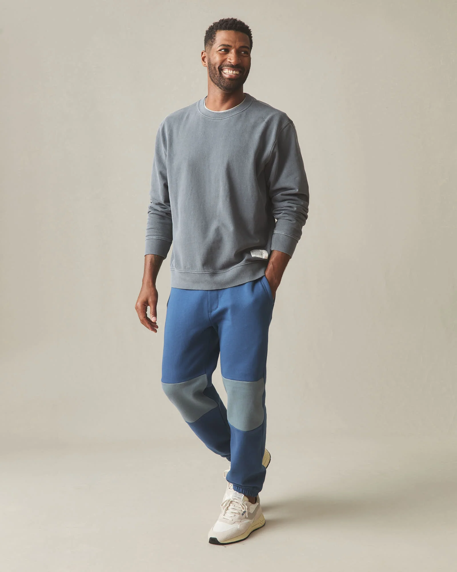 Men's Patch Classic Sweatpant - Marine Navy Stormy Weather - Image 7