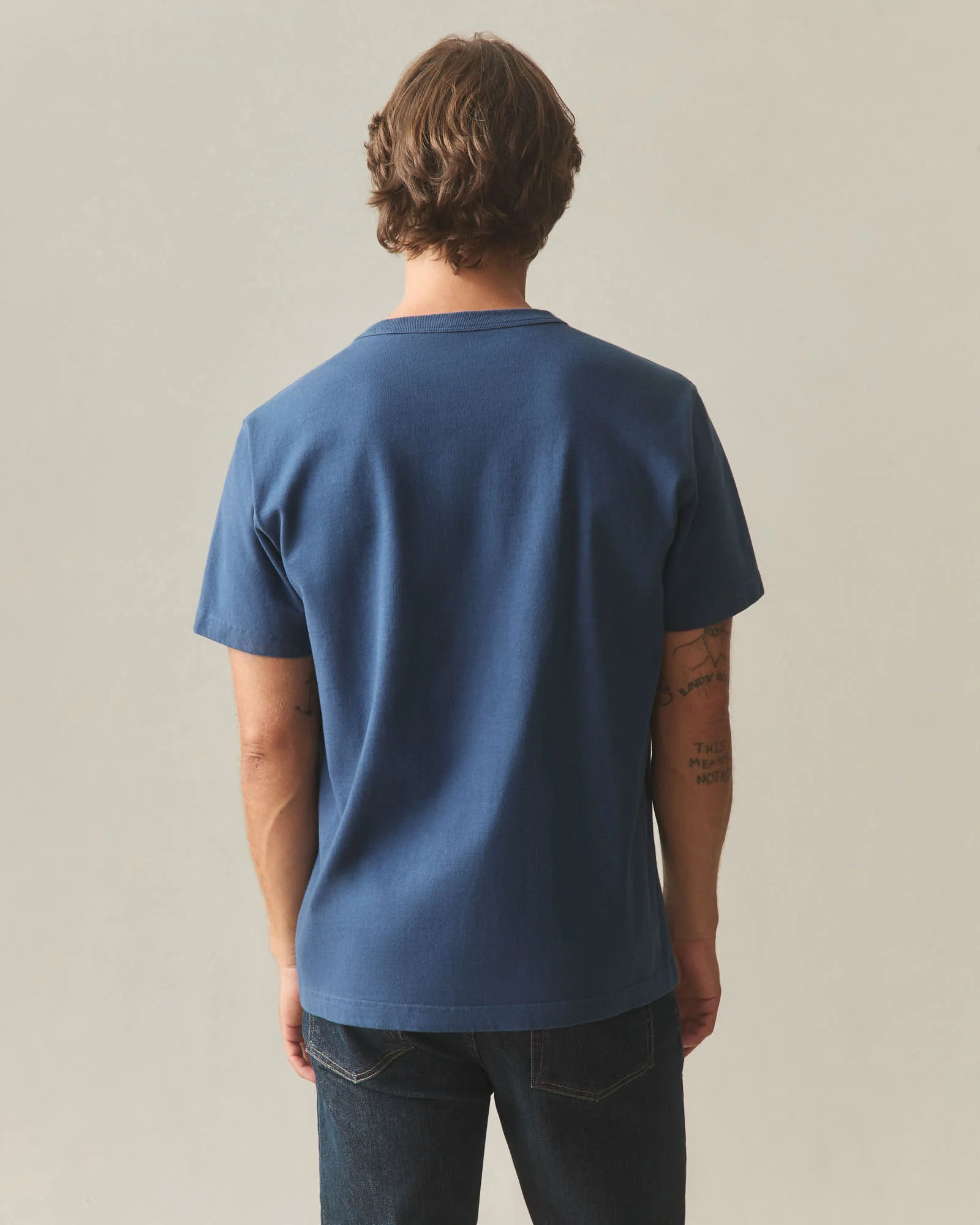 Men's Everest Tee - Dark Denim - Image 3