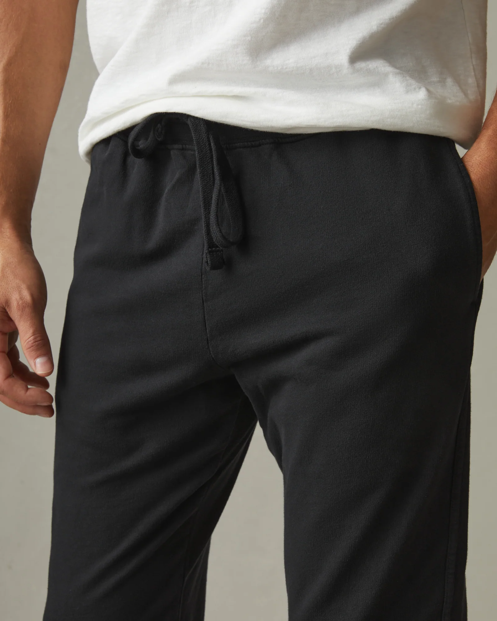 Men's French Terry Jogger - Black - Image 3