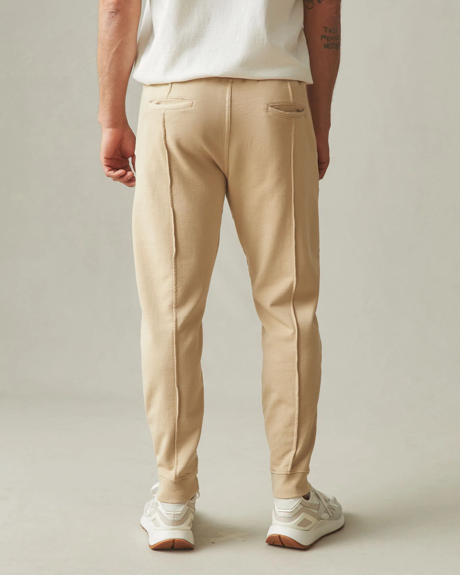 Men's Pintuck French Terry Jogger - Safari - Image 5