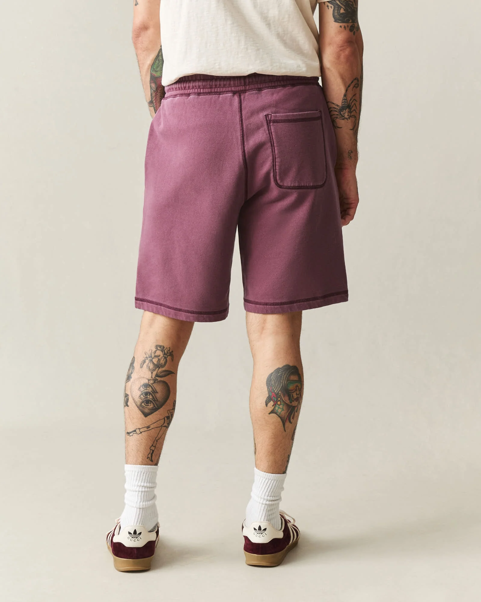 Men's Vintage Sweatshort - Vintage Windsor Wine - Image 3