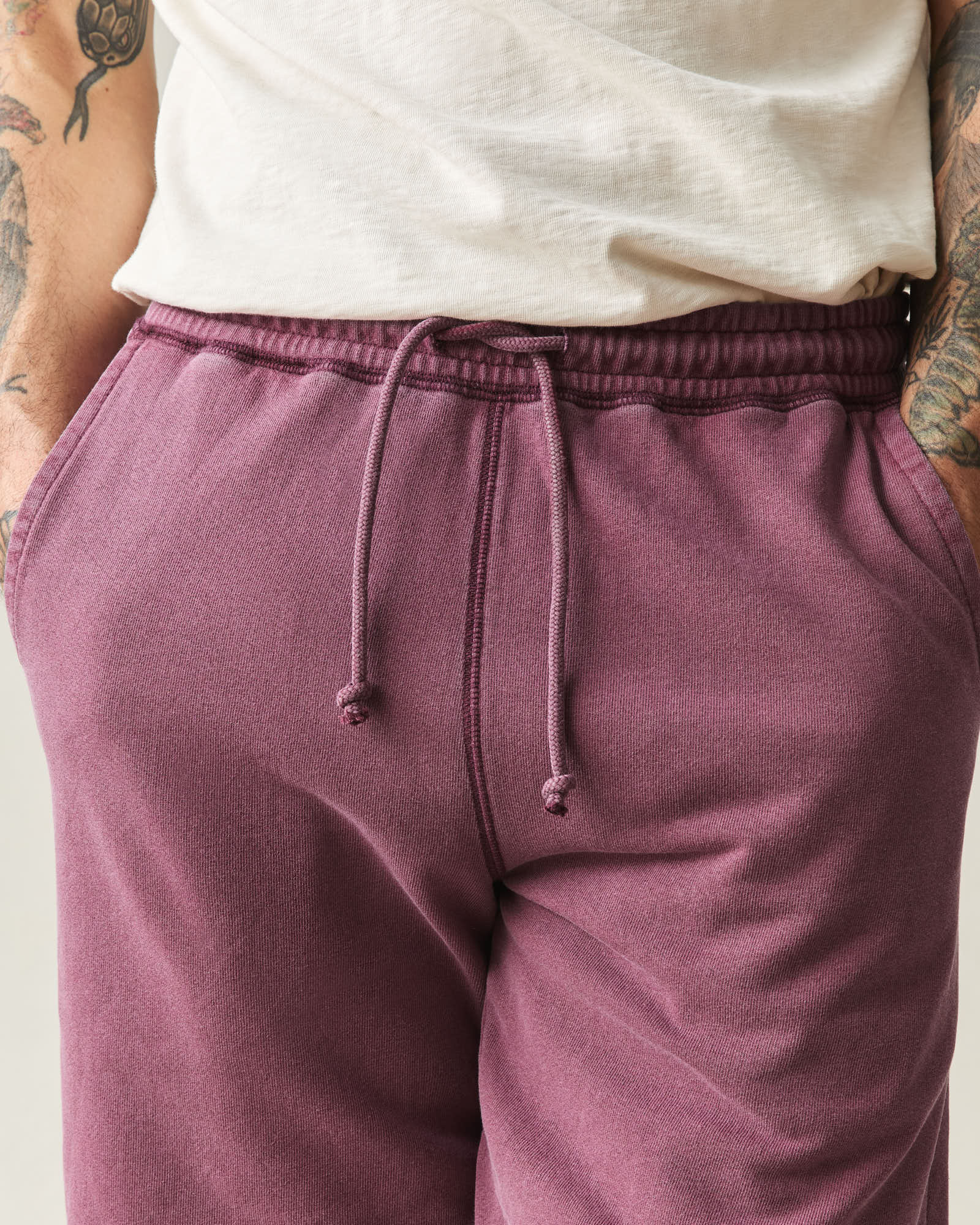 Men's Vintage Sweatshort - Vintage Windsor Wine - Image 4