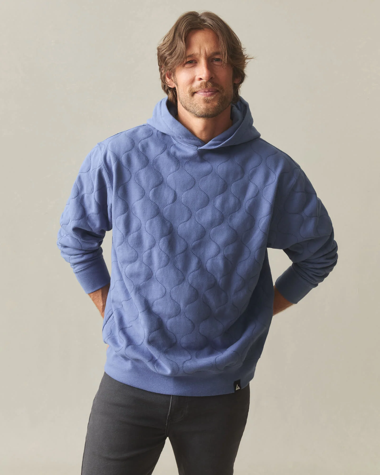 Unisex Heavyweight Onion Stitch Pullover - Coastal Fjord - Image 2