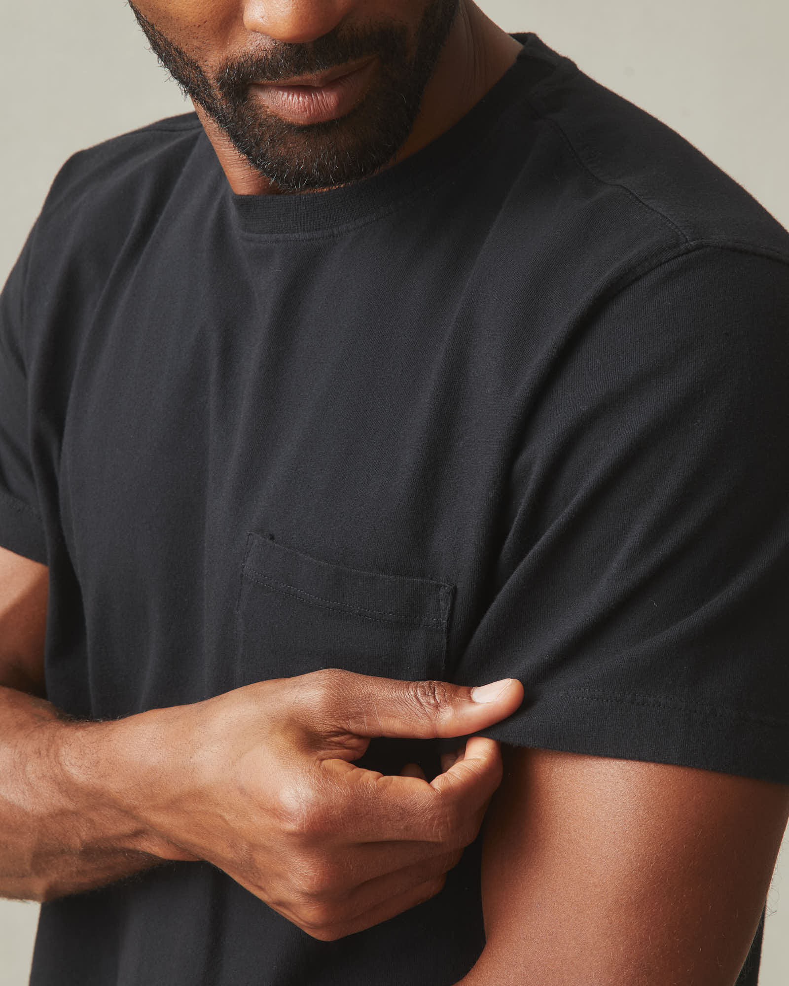 Men's Pocket Tee - Black - Image 5