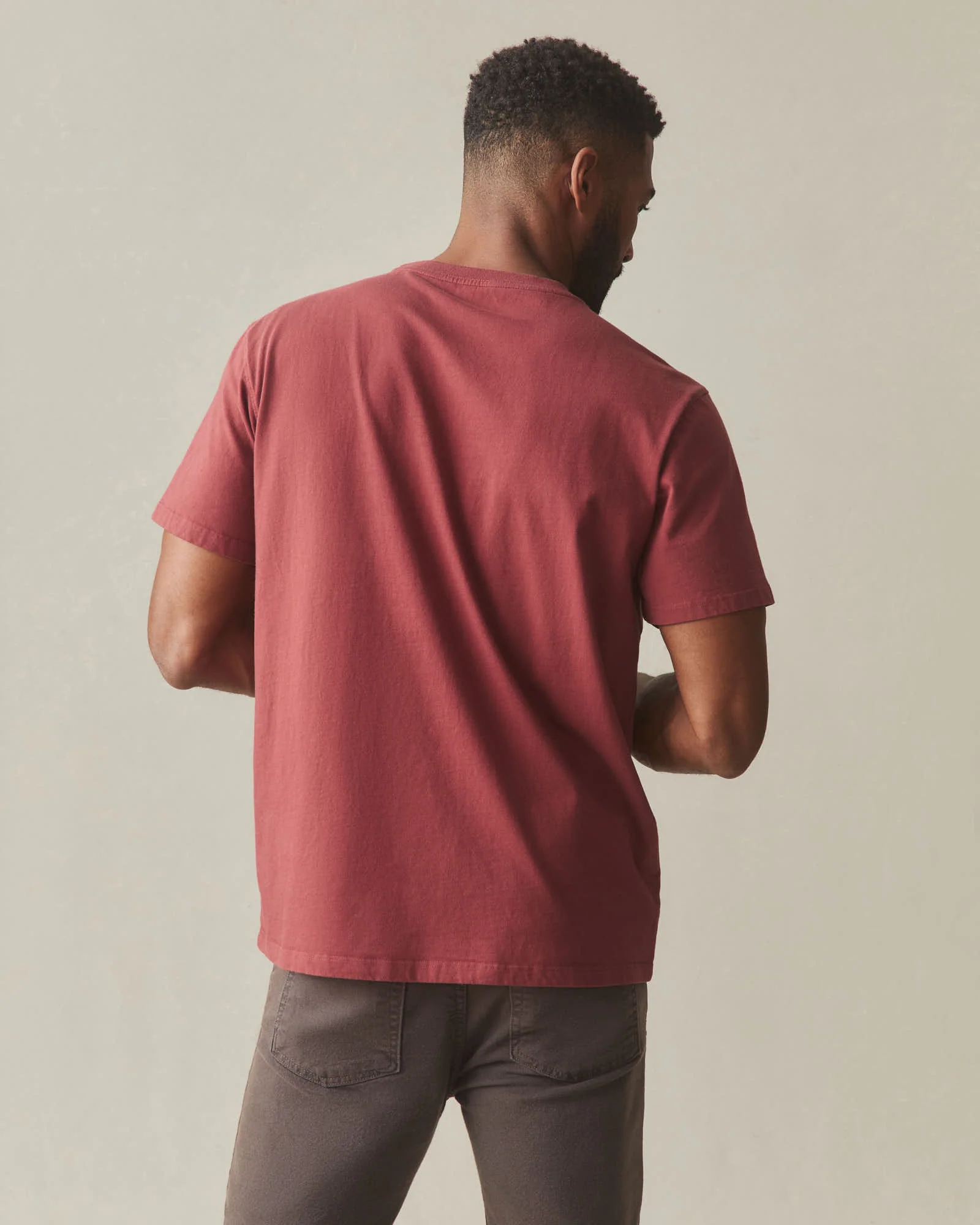 Men's Pocket Tee - Spiced Apple - Image 4