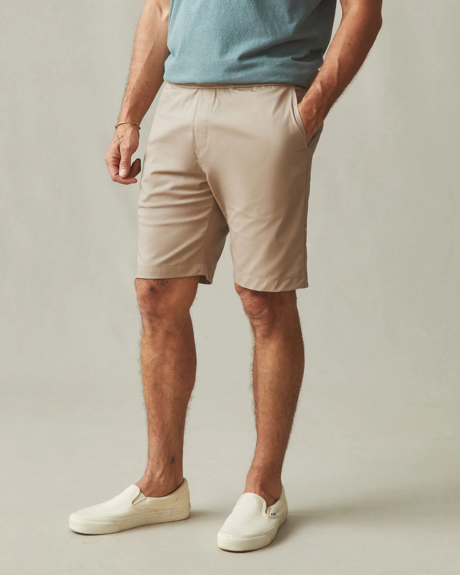 Men's Lightweight Beach Short - Khaki - Image 5