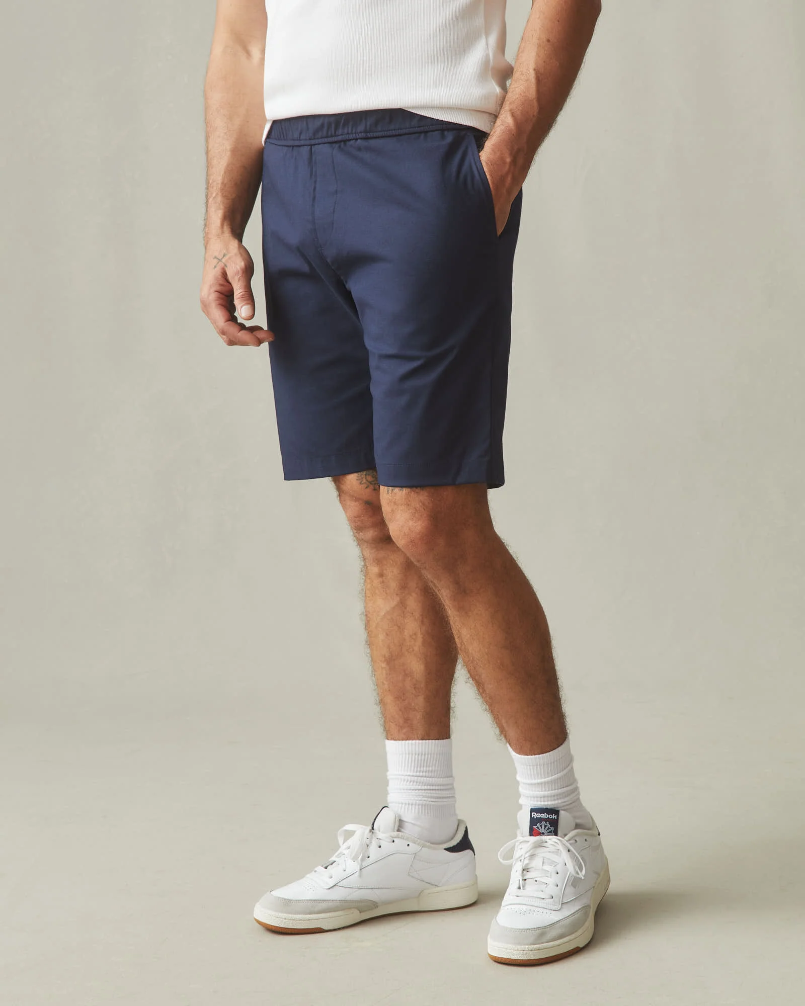 Men’s Lightweight Beach Short - Navy - Image 5