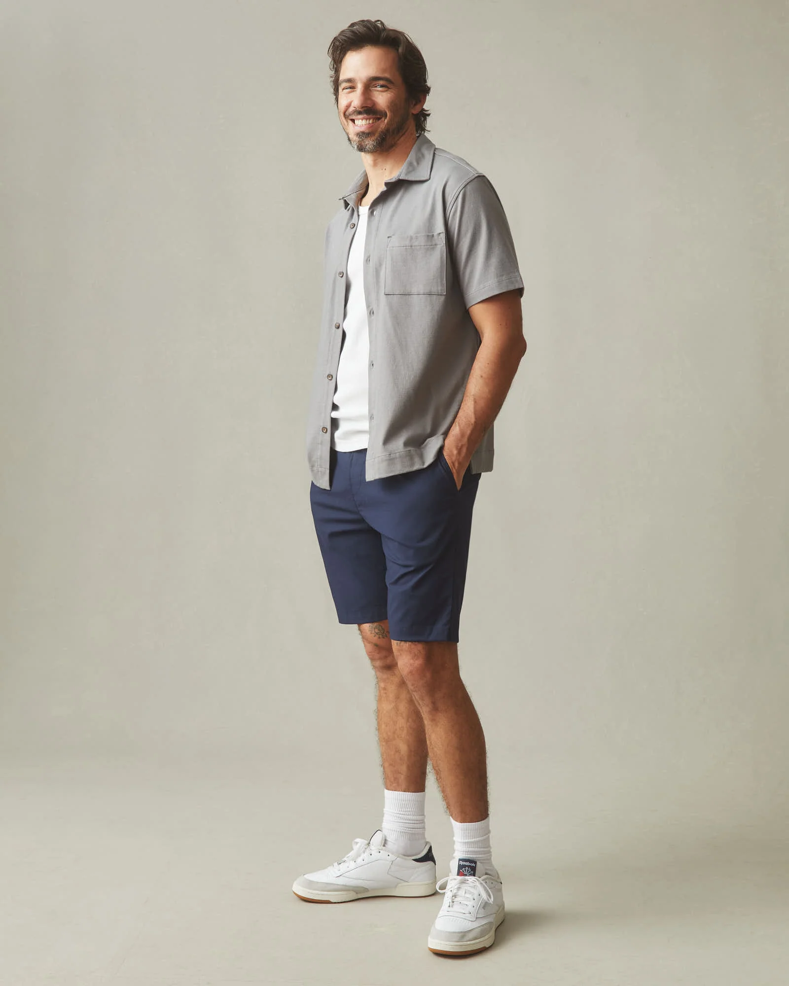 Men’s Lightweight Beach Short - Navy - Image 6