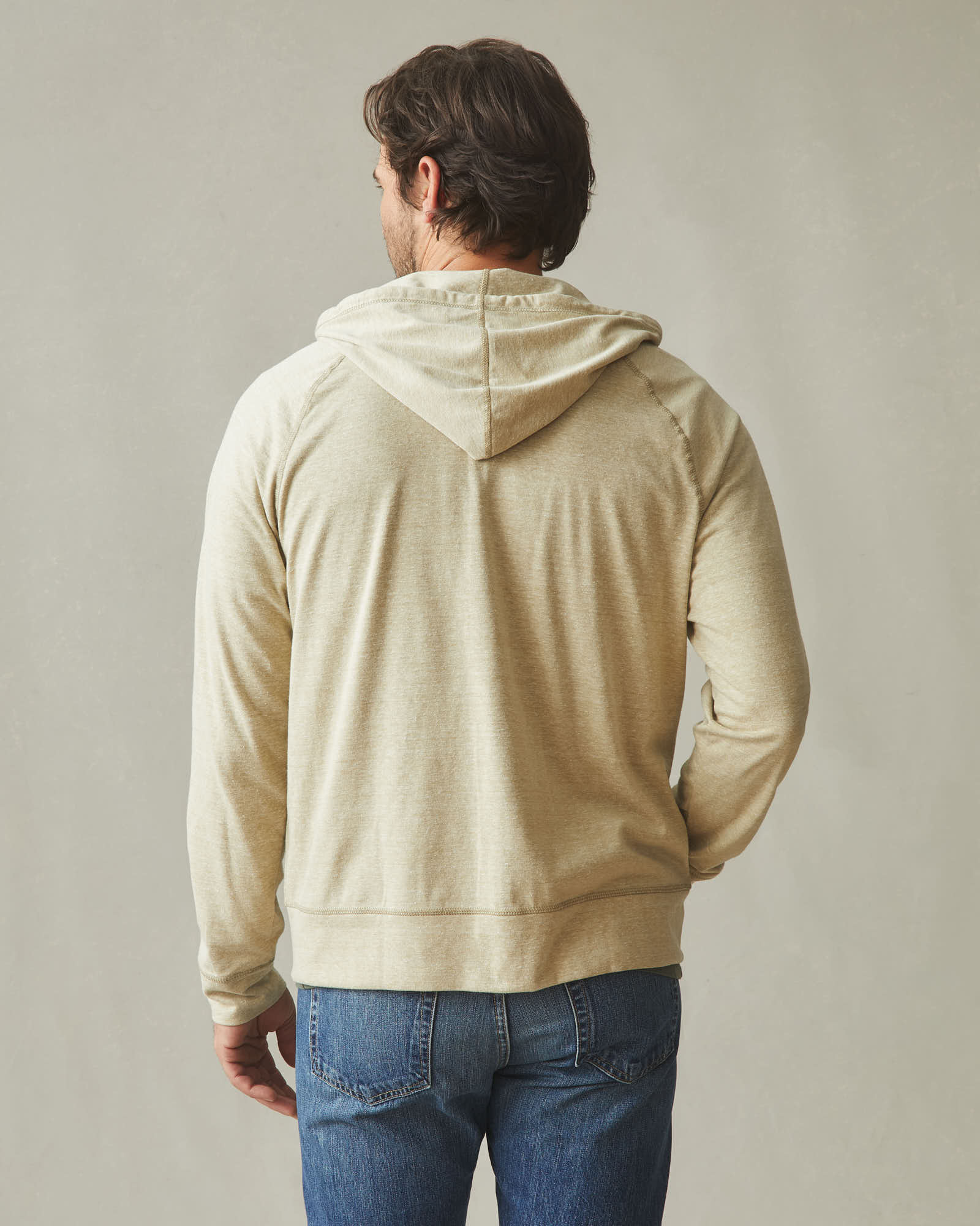 Men's Lightweight Full Zip - Buckwheat Heather - Image 5
