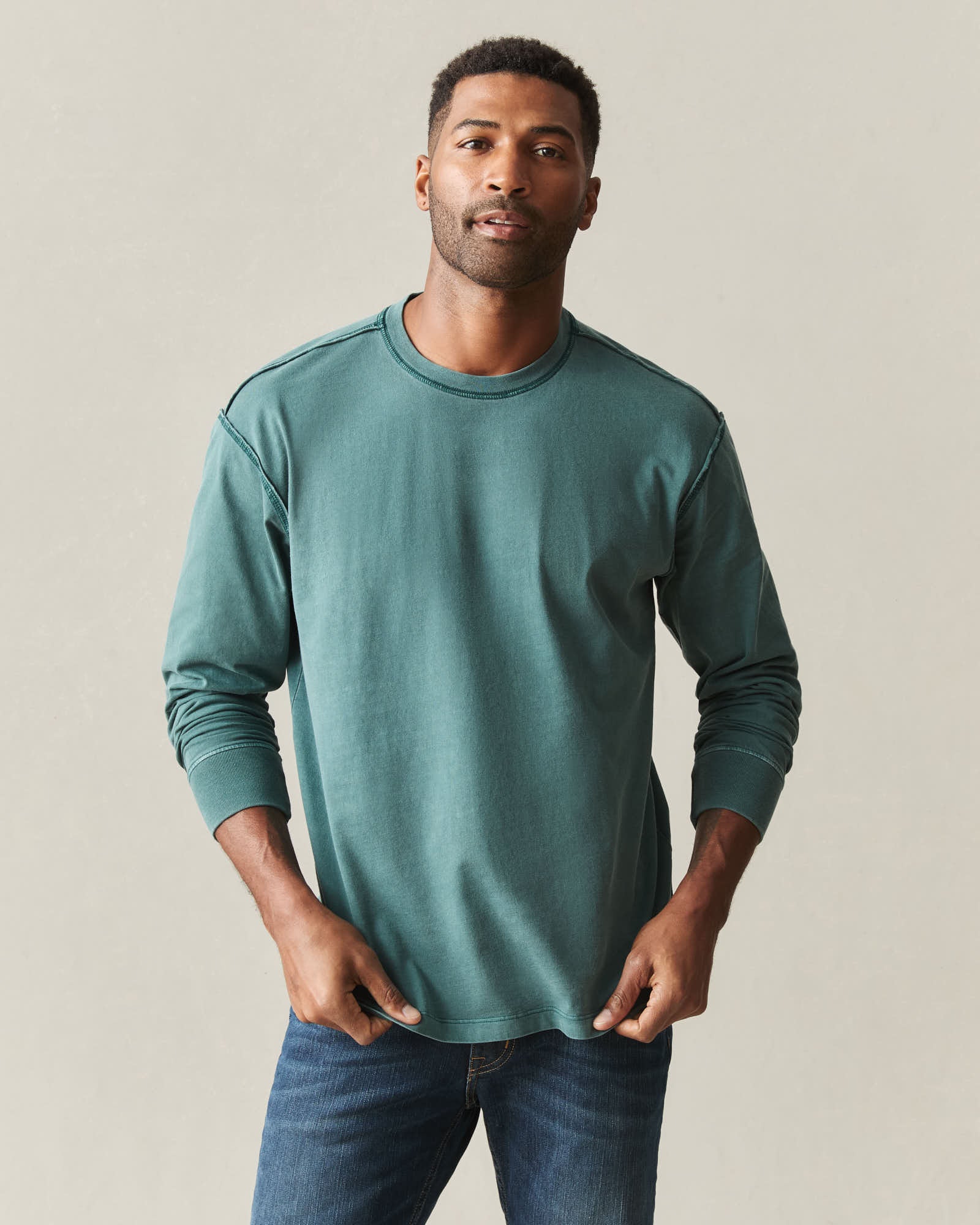 Men's Midweight Long Sleeve Tee - Jasper - Image 2