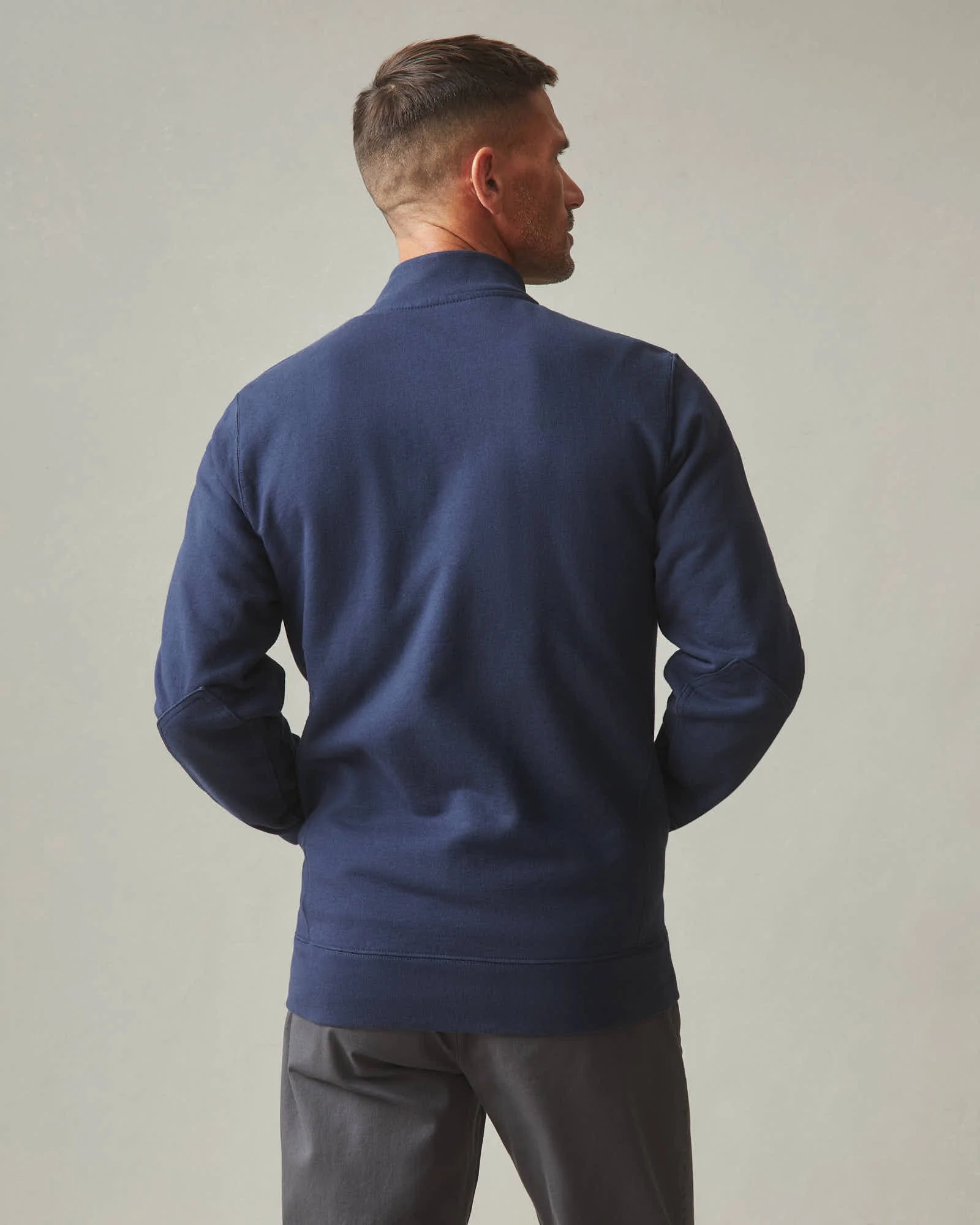 Men's Moto Full Zip - Oxford Blue - Image 5