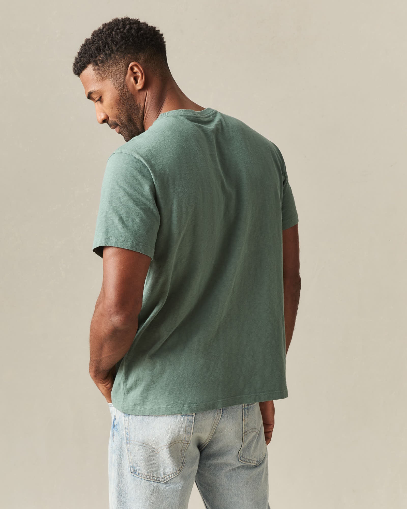 Men's Premium Slub Crew Tee - Dark Forest - Image 3