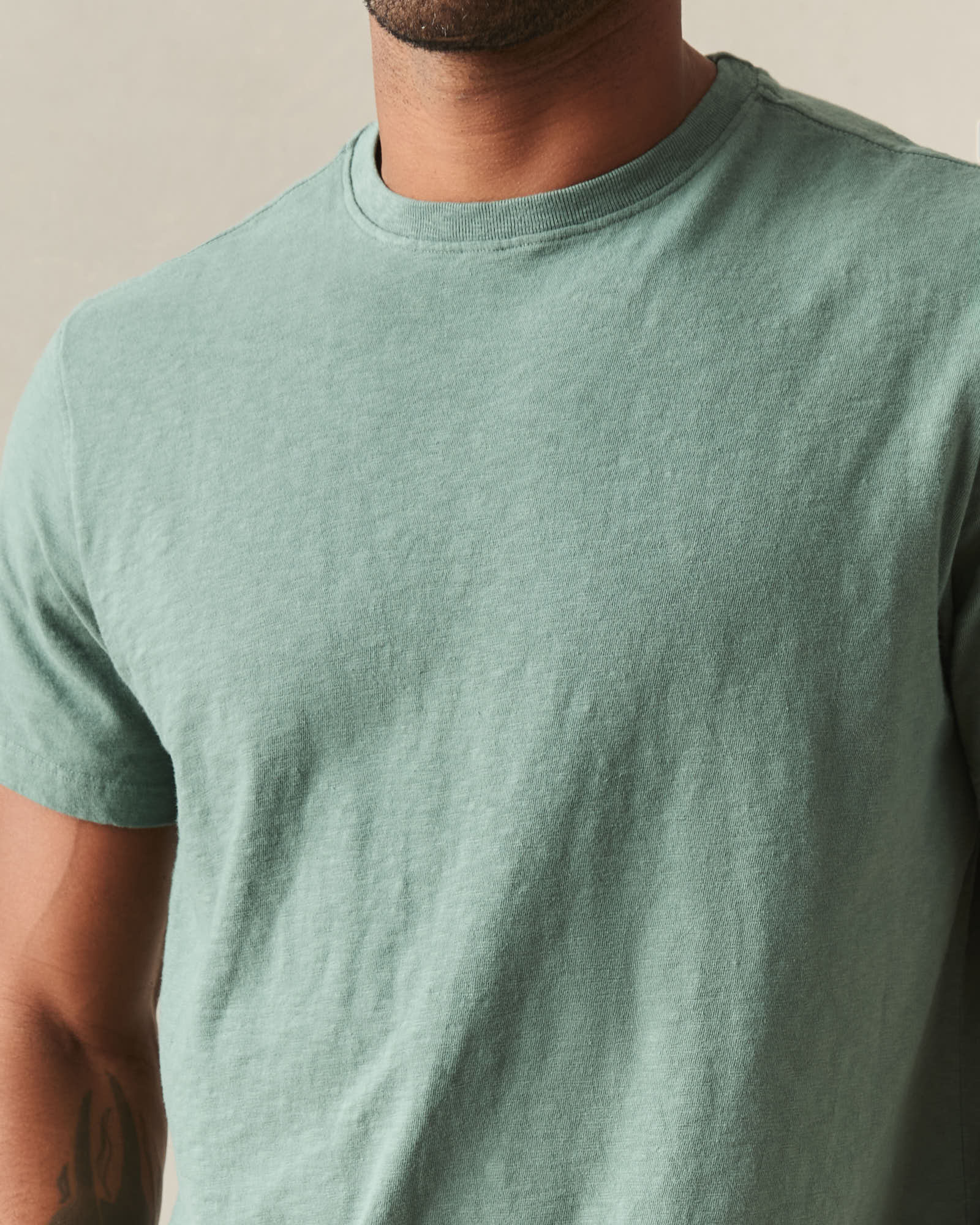 Men's Premium Slub Crew Tee - Dark Forest - Image 4
