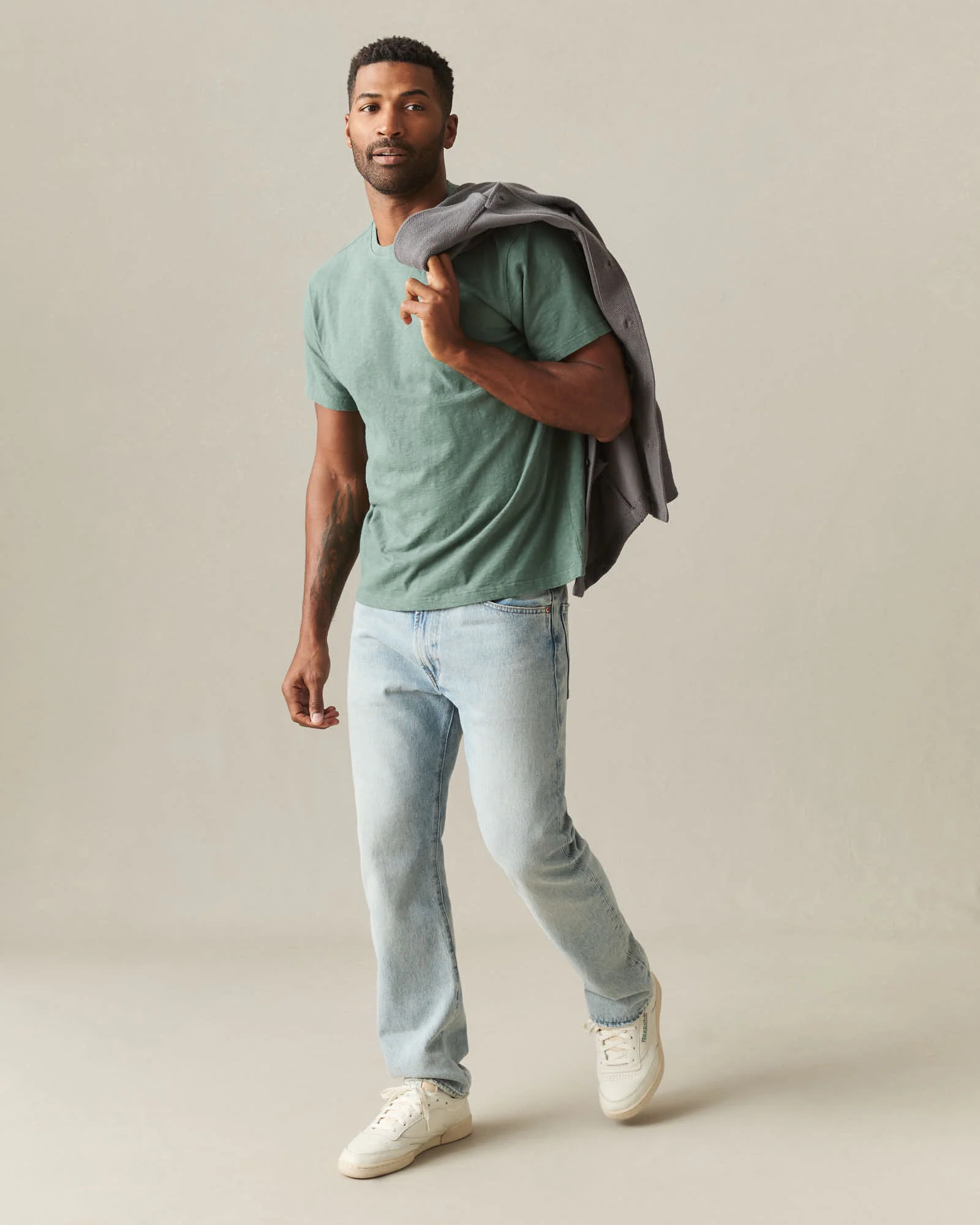 Men's Premium Slub Crew Tee - Dark Forest - Image 6